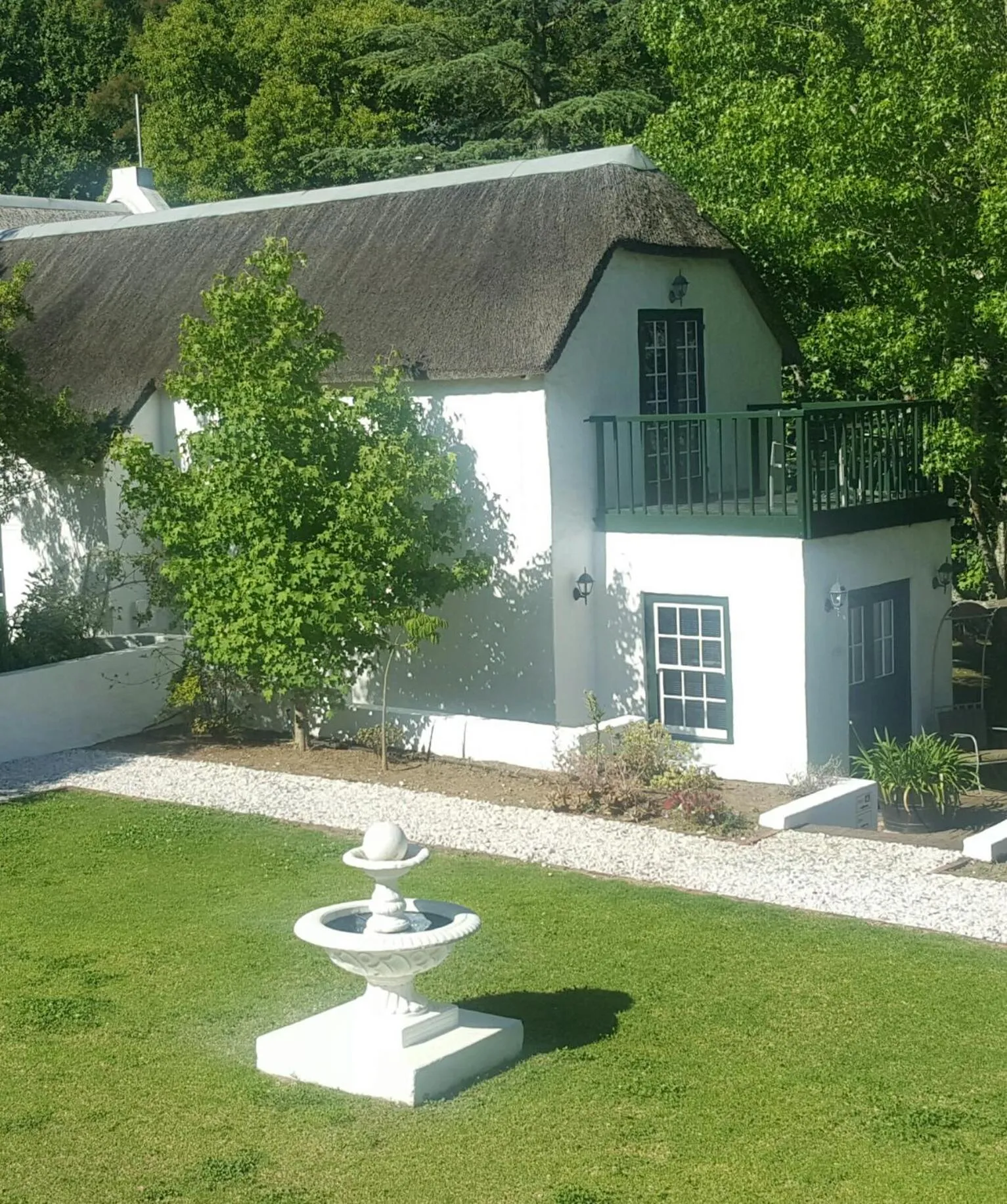 Garden view in De Kloof Heritage Estate and Wellness