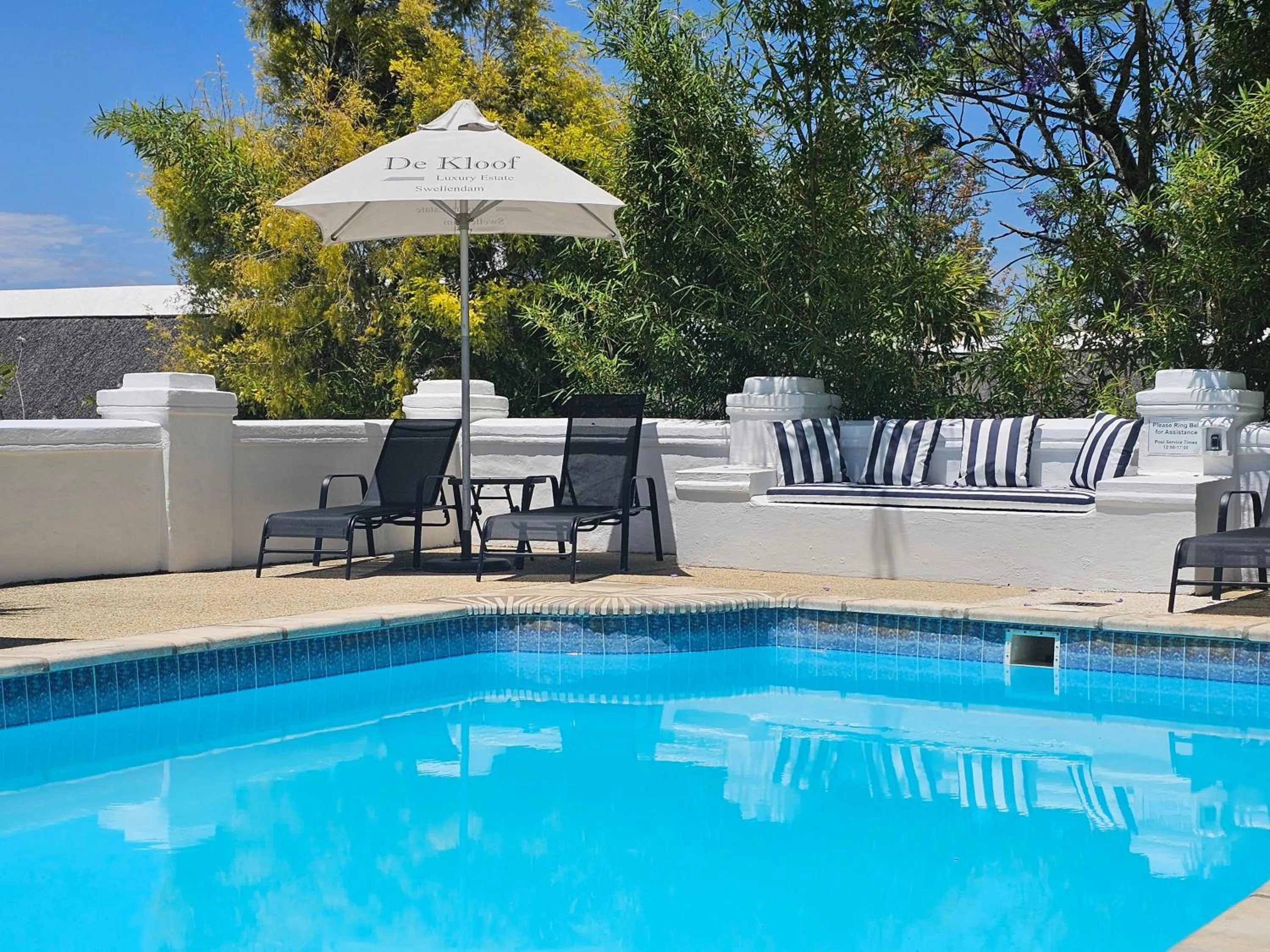 Swimming pool in De Kloof Heritage Estate and Wellness