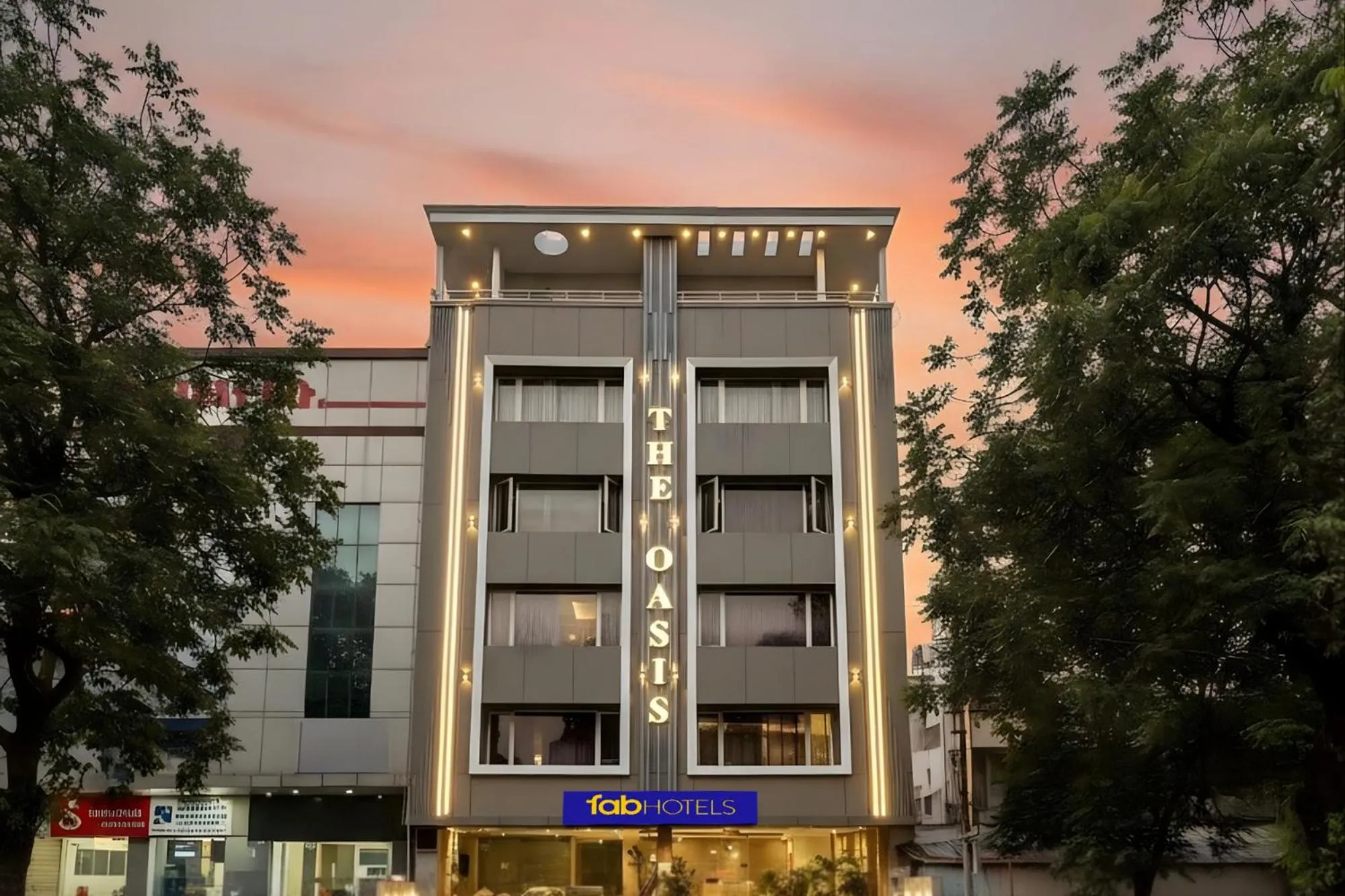 Property building in FabHotel Prime The Oasis