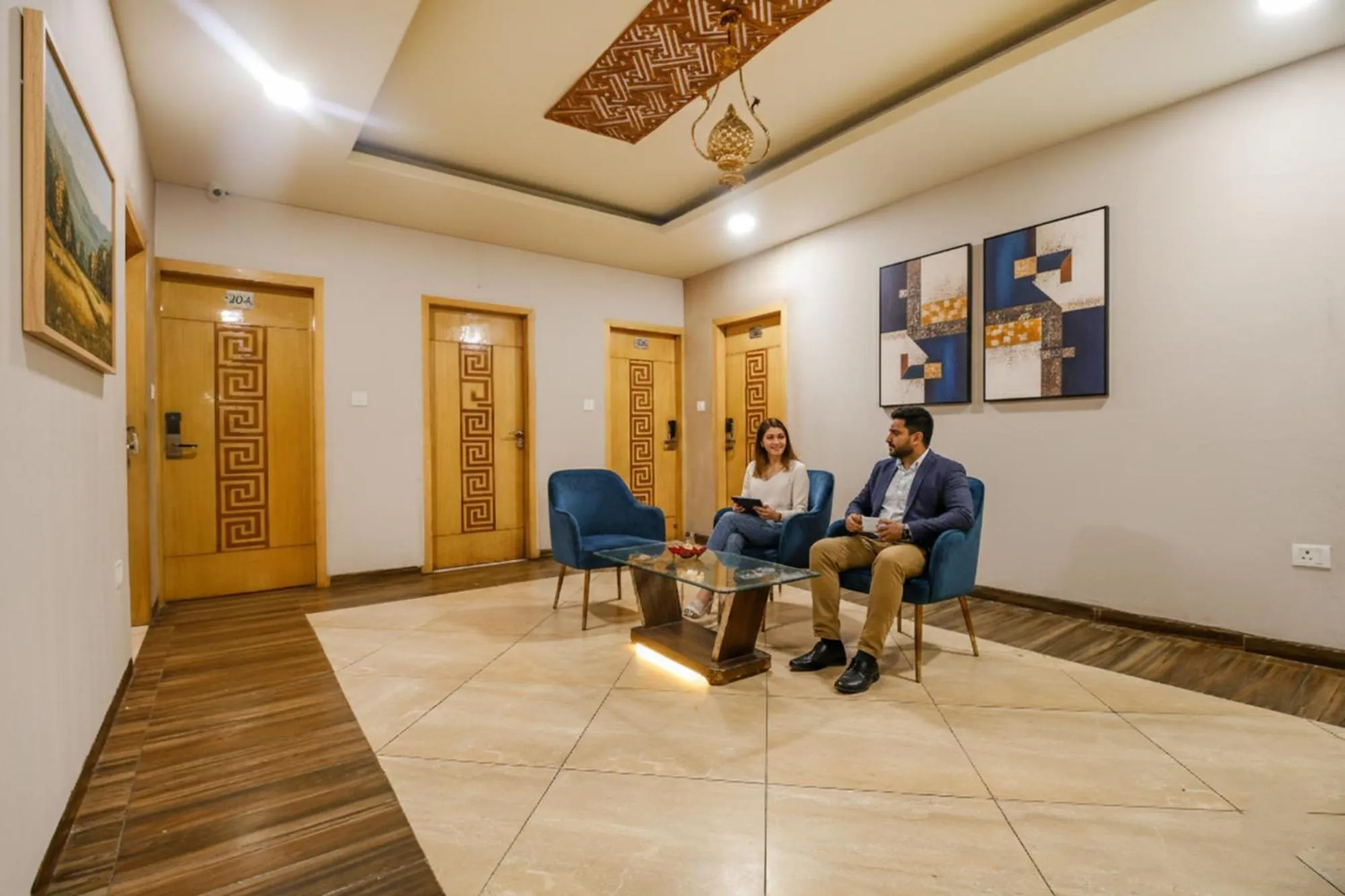 Lobby or reception in FabHotel The Oasis - Maharana Praatap Nagar