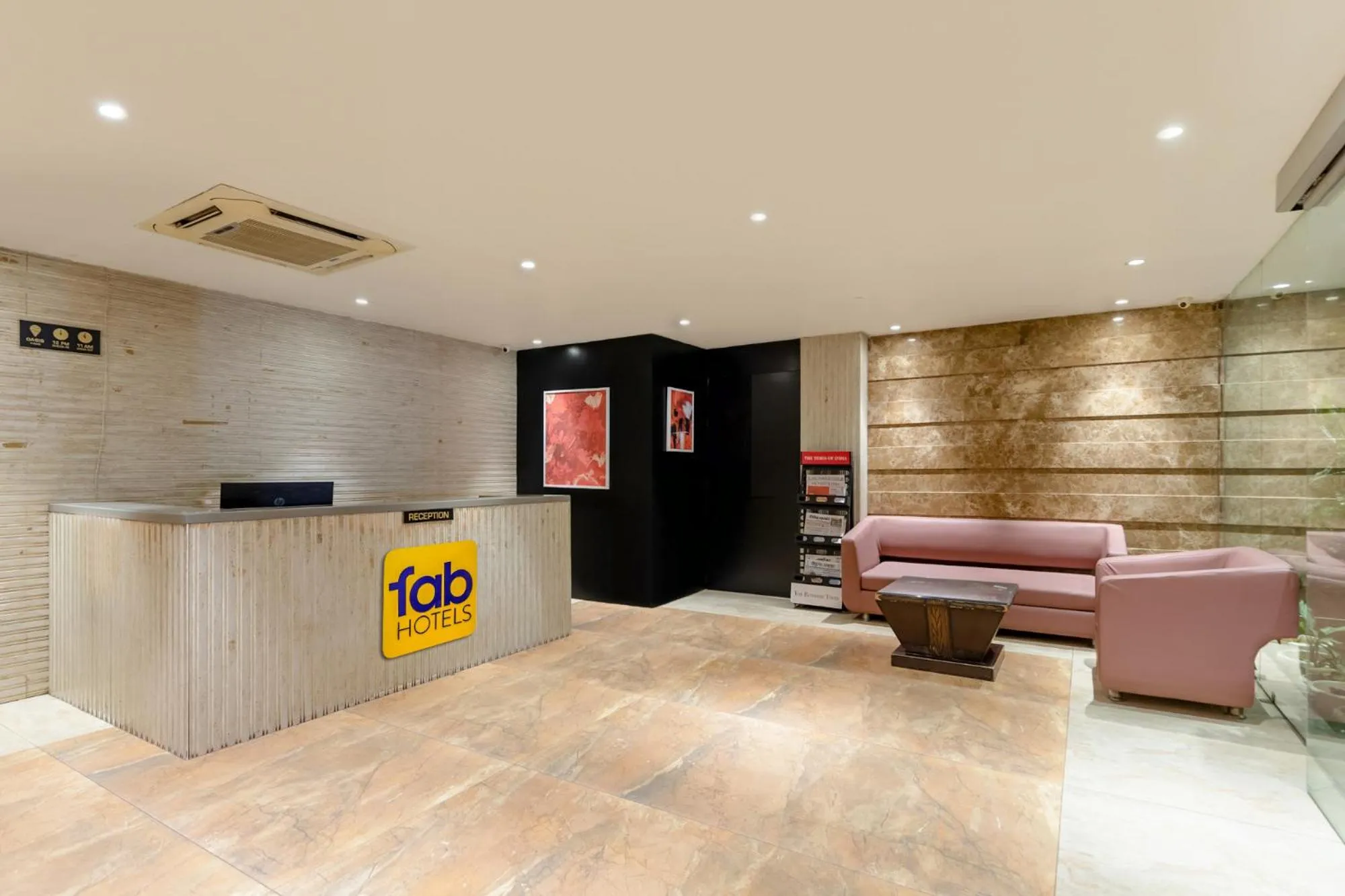 Lobby or reception in FabHotel Prime The Oasis