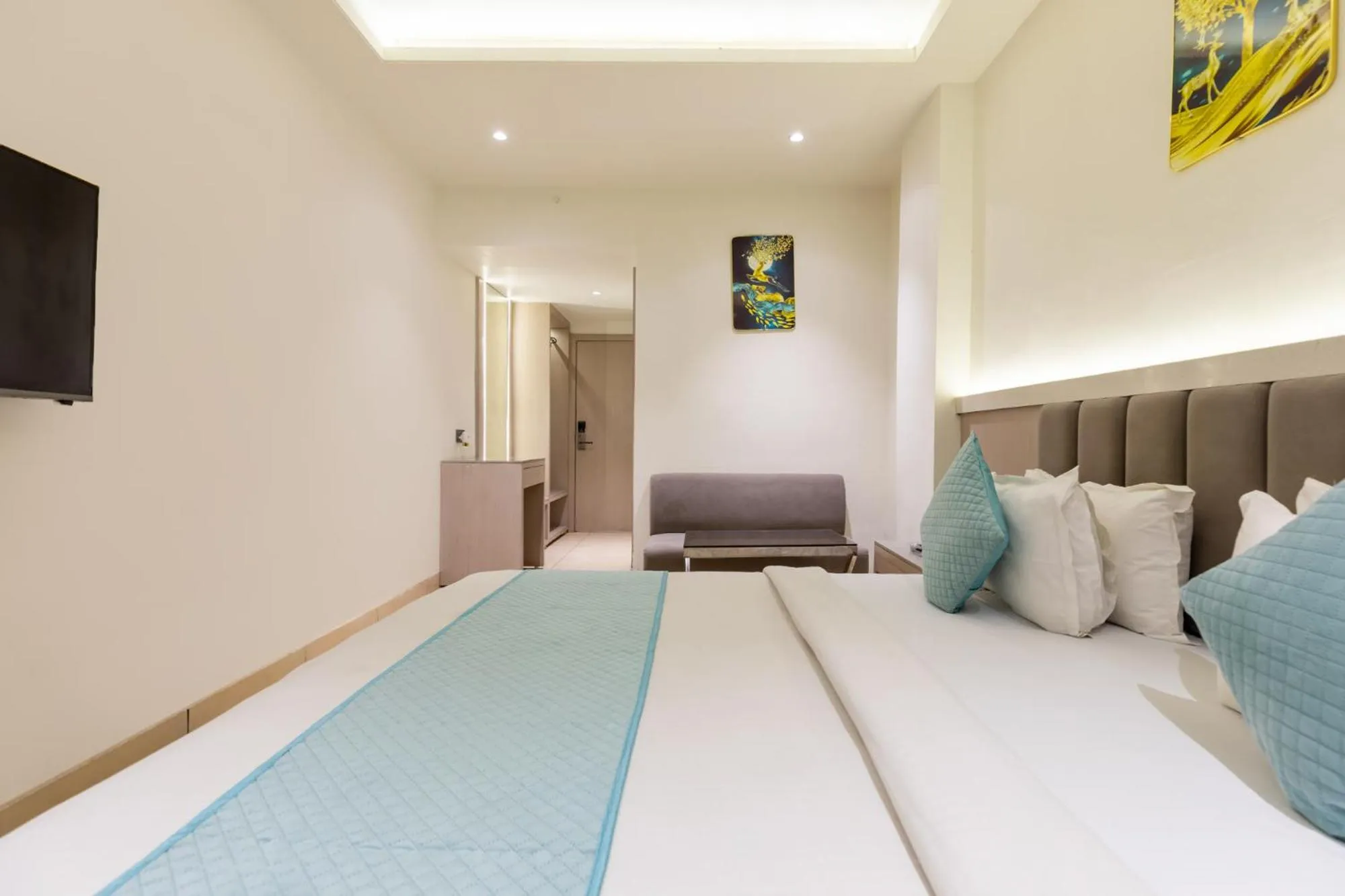 Bed in FabHotel Prime The Oasis