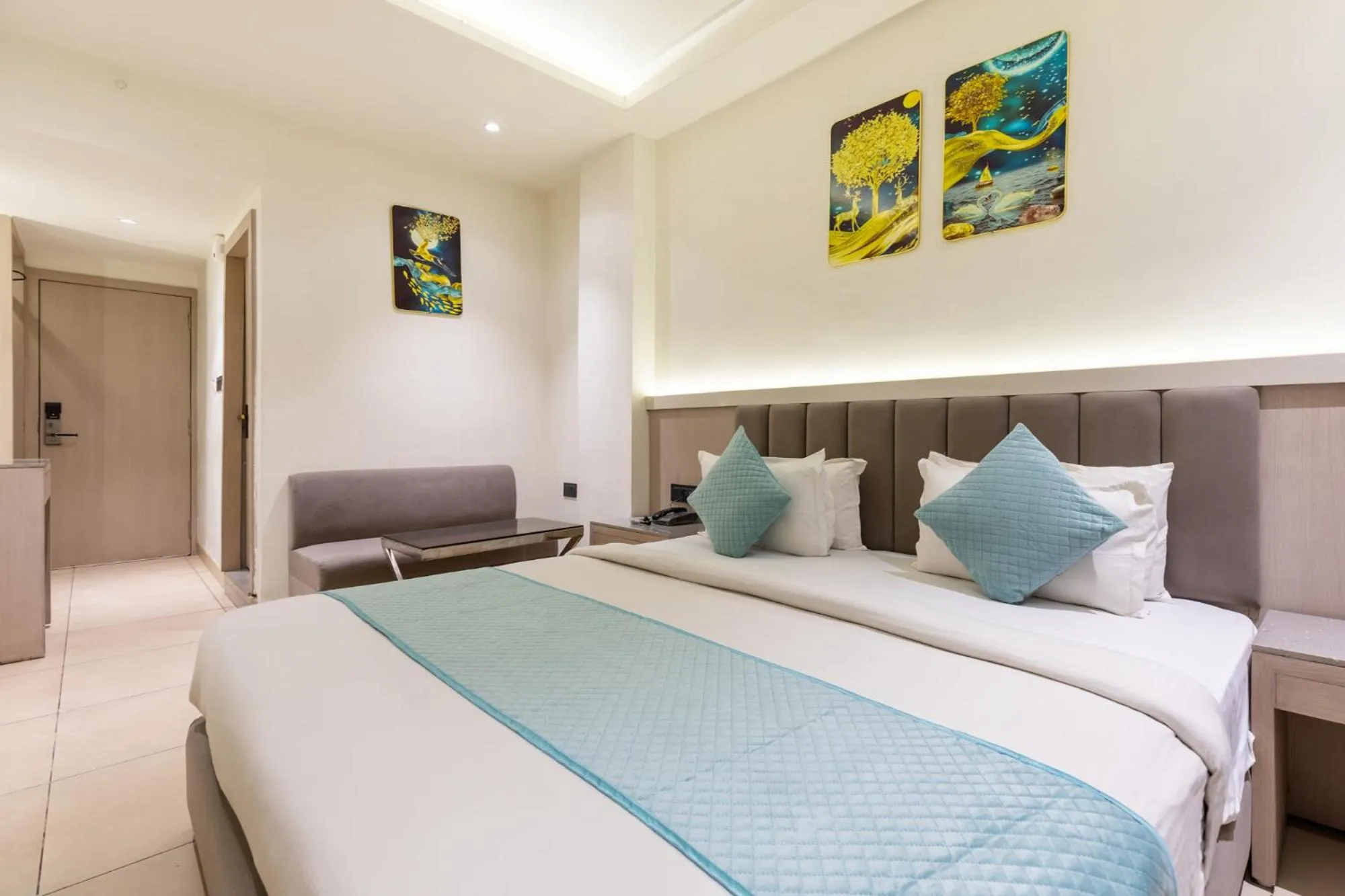 Bed in FabHotel Prime The Oasis