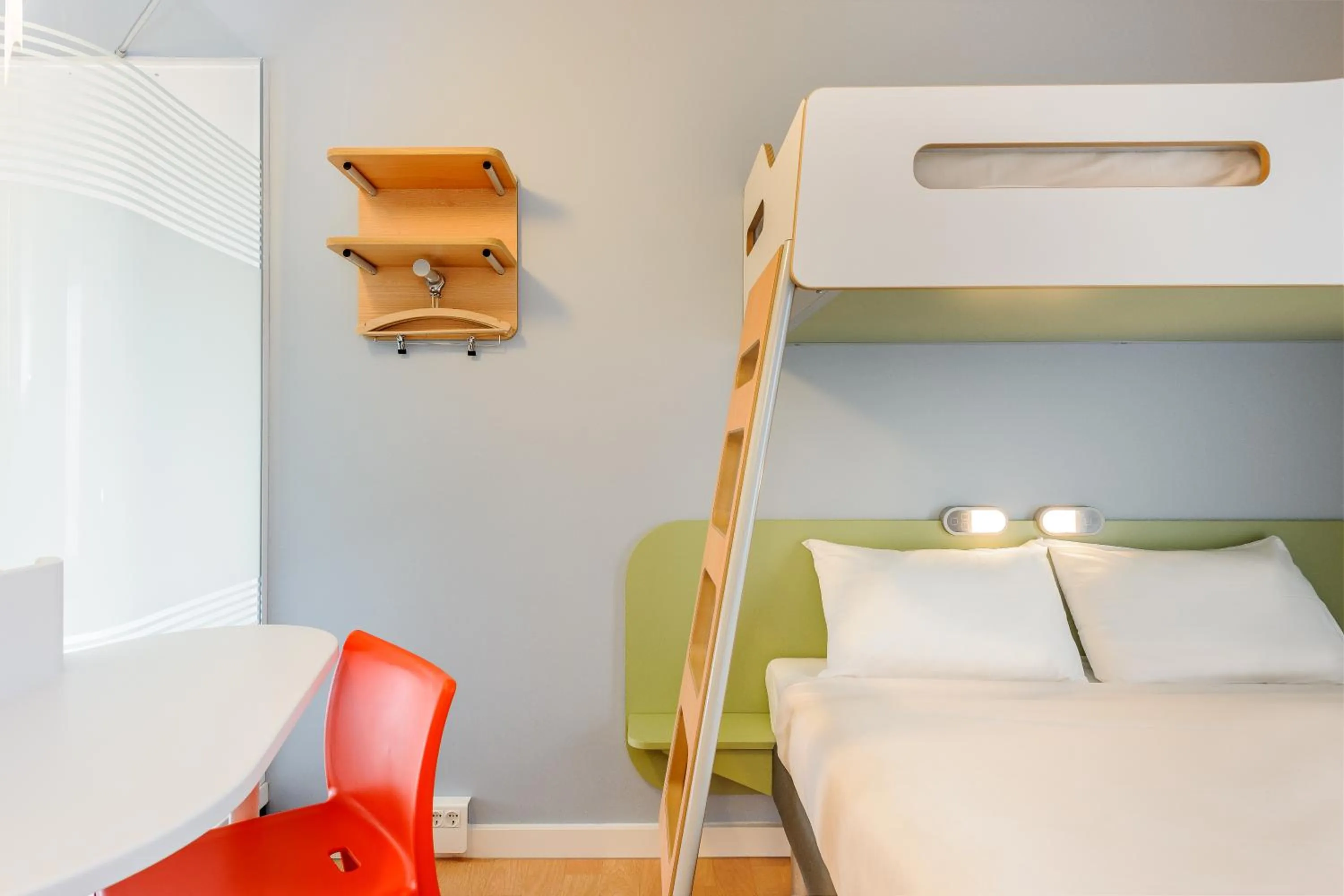 Decorative detail, Bed in Ibis Budget Bamberg