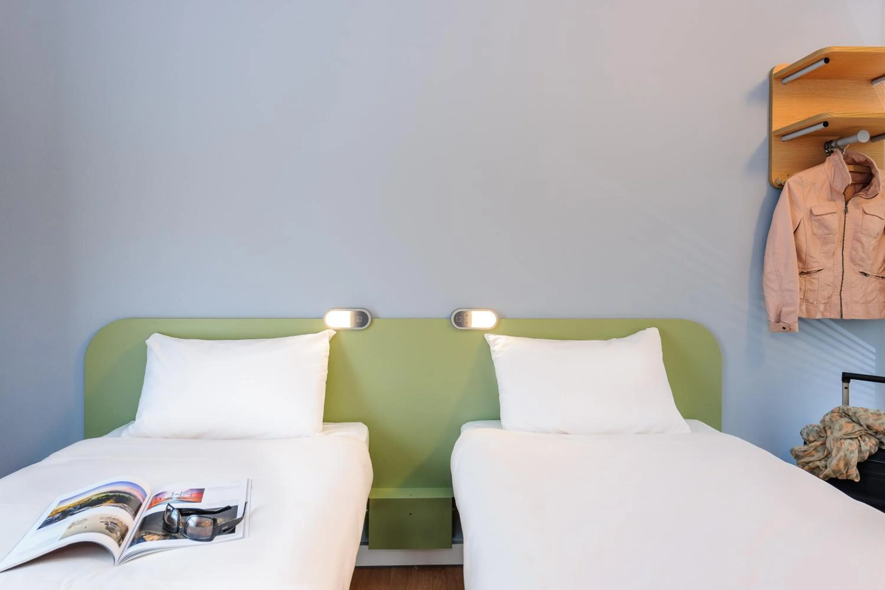 Decorative detail, Bed in Ibis Budget Bamberg