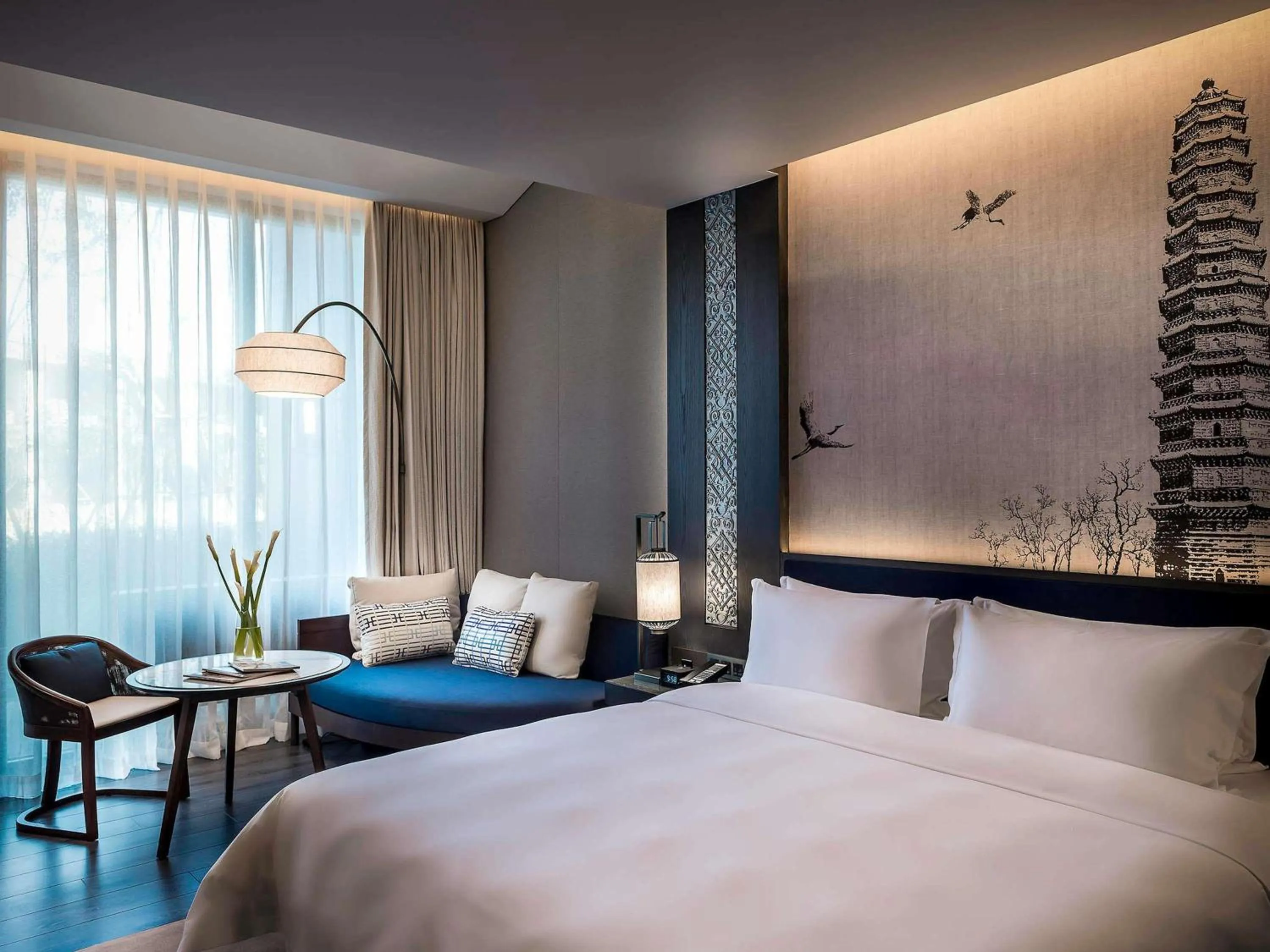 Bedroom, Bed in Pullman Kaifeng Jianye