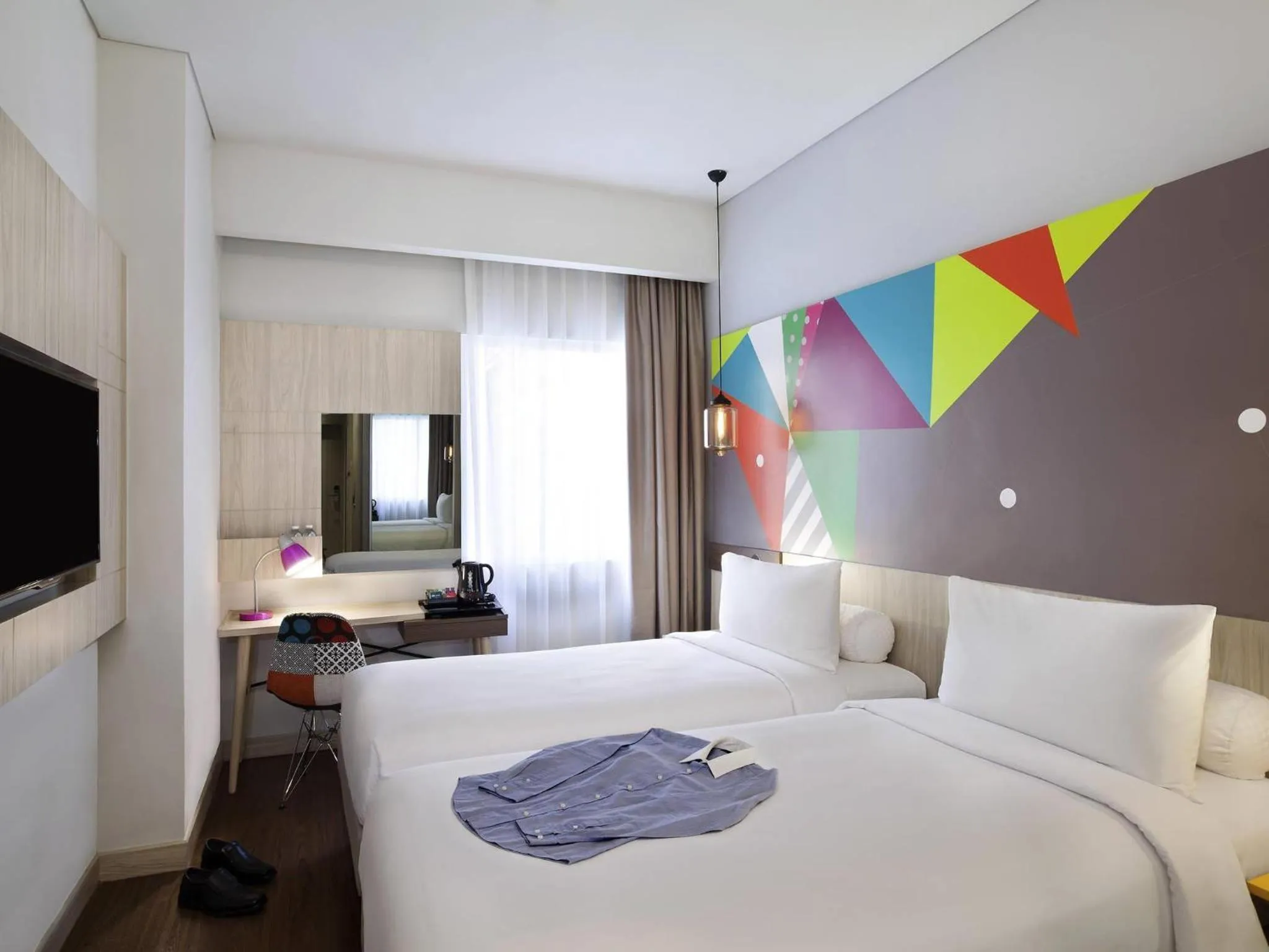 Bedroom, Bed in Ibis Styles Jakarta Sunter