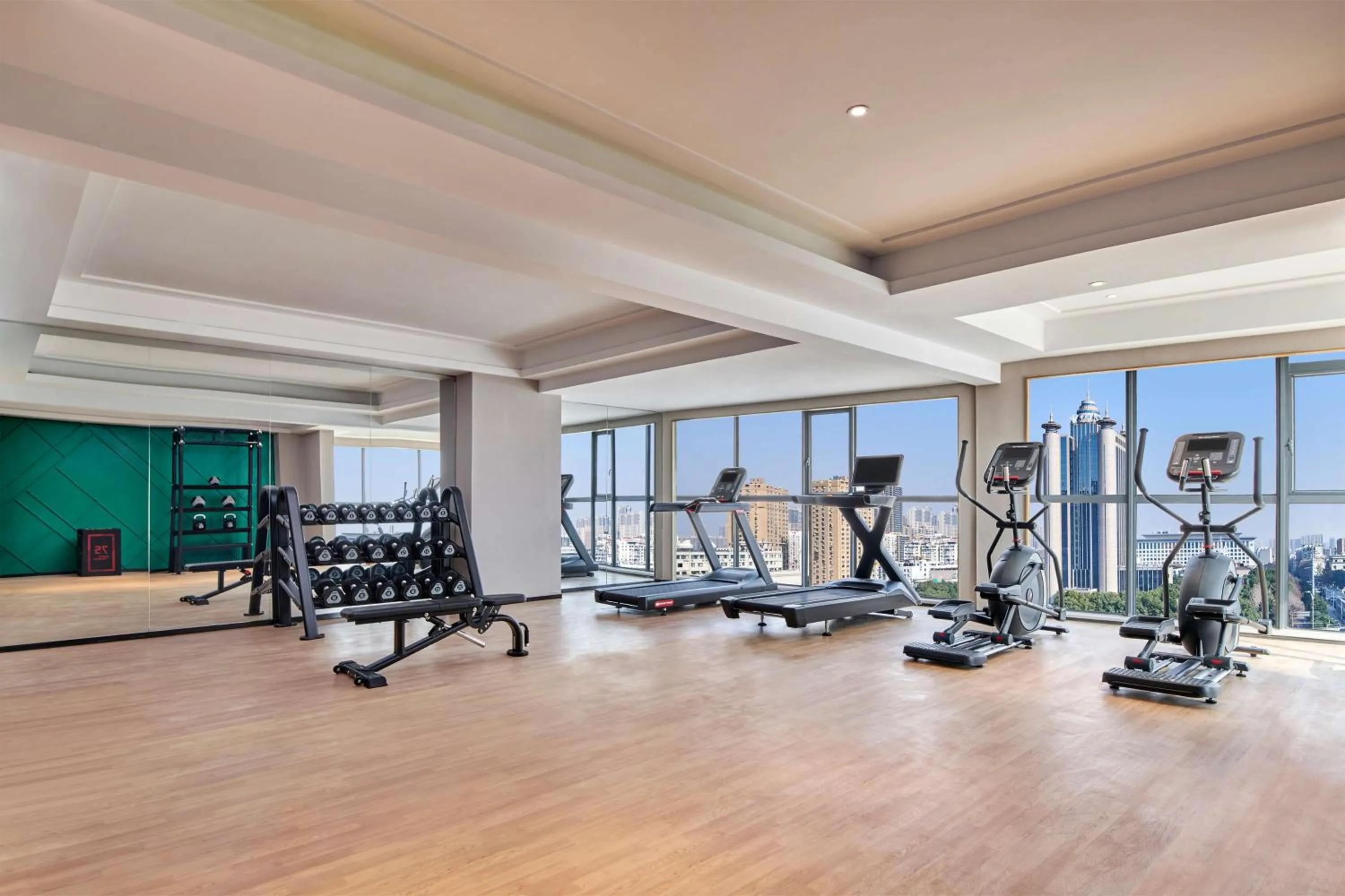 Fitness centre/facilities in Hilton Garden Inn Wuhan Hankou