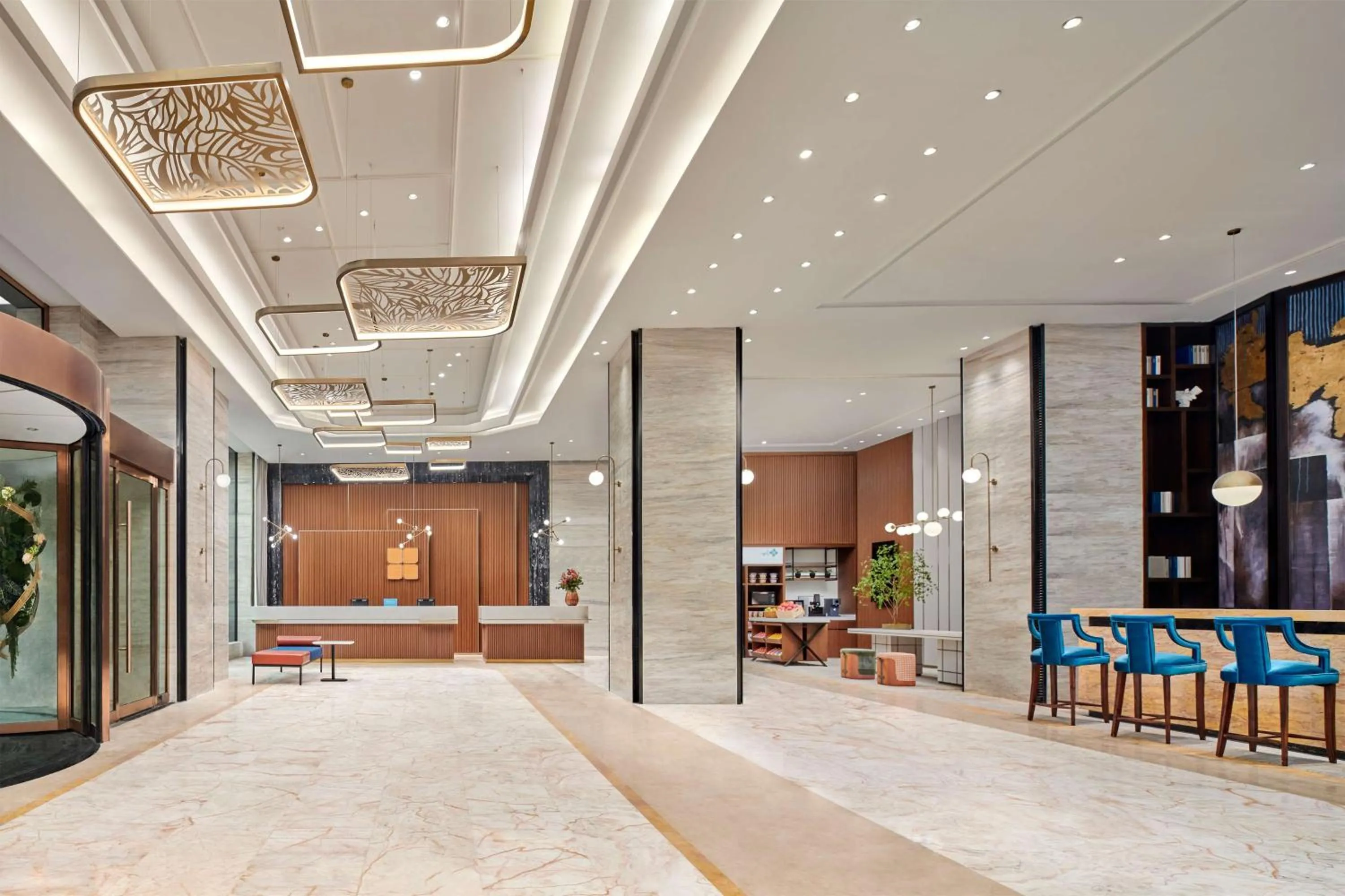 Lobby or reception in Hilton Garden Inn Wuhan Hankou