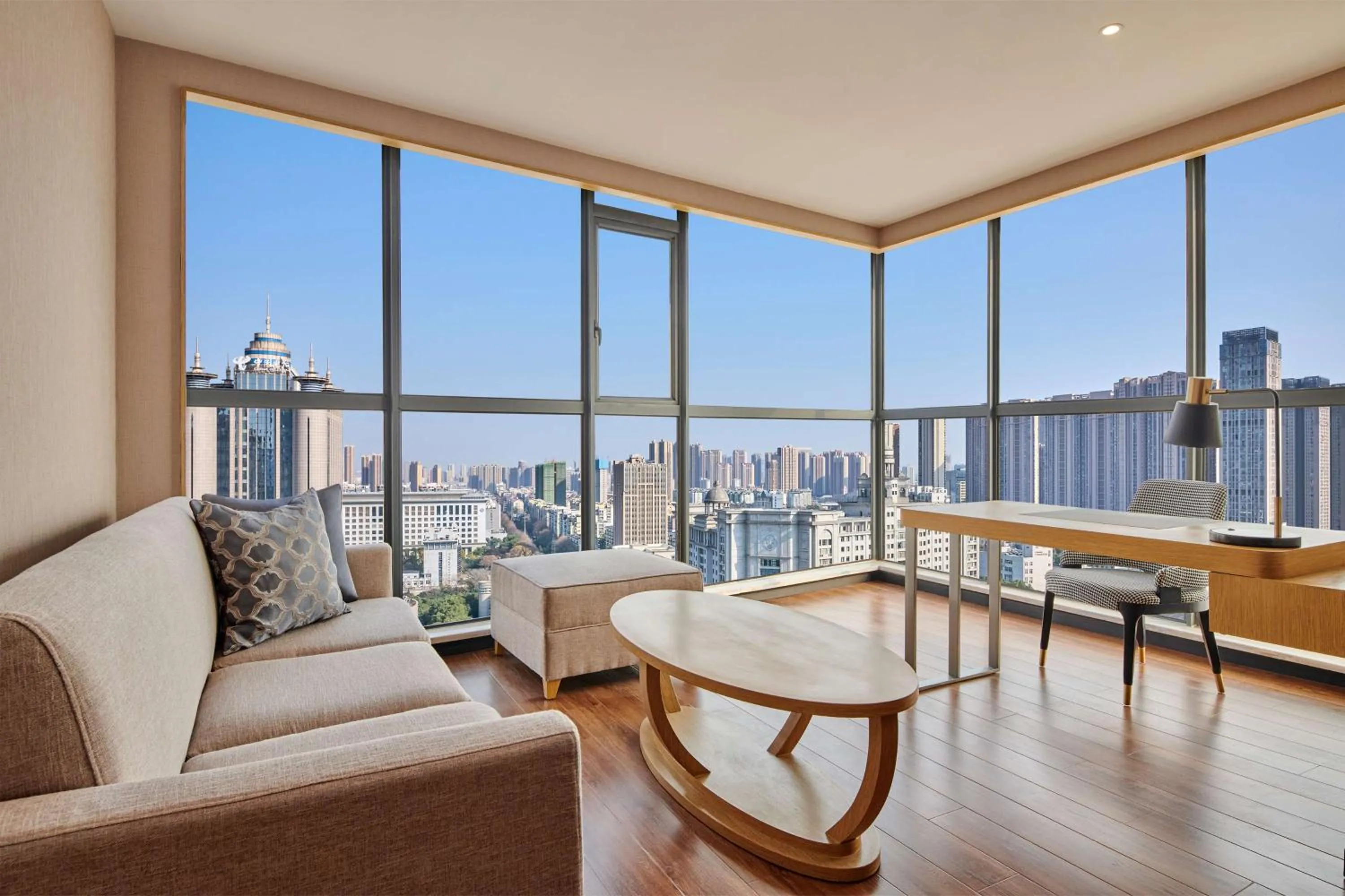 Seating area in Hilton Garden Inn Wuhan Hankou
