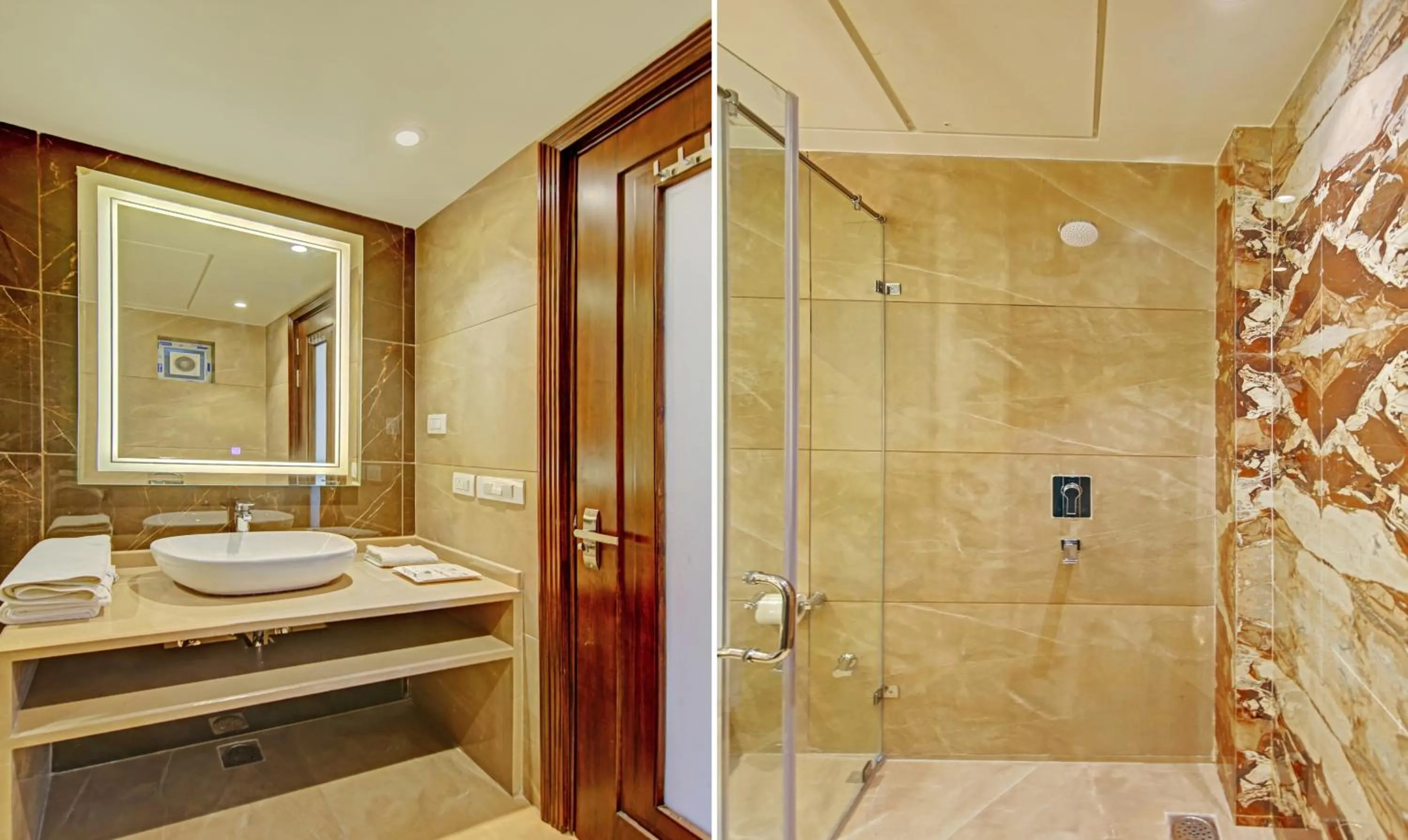 Bathroom in Treebo Premium Relax Inn Patel Nagar