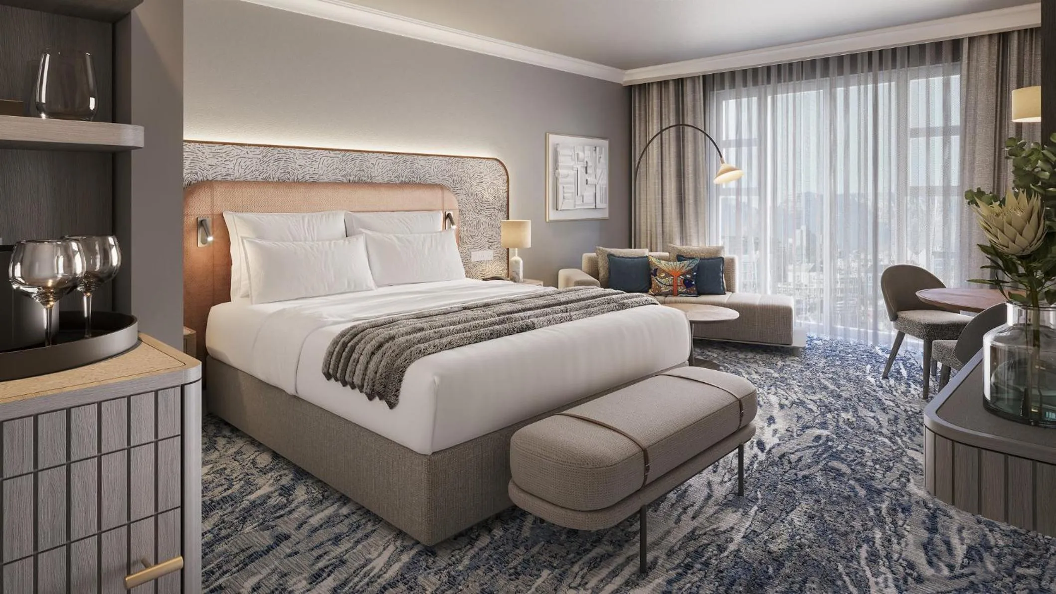 Photo of the whole room, Bed in InterContinental Table Bay Cape Town by IHG