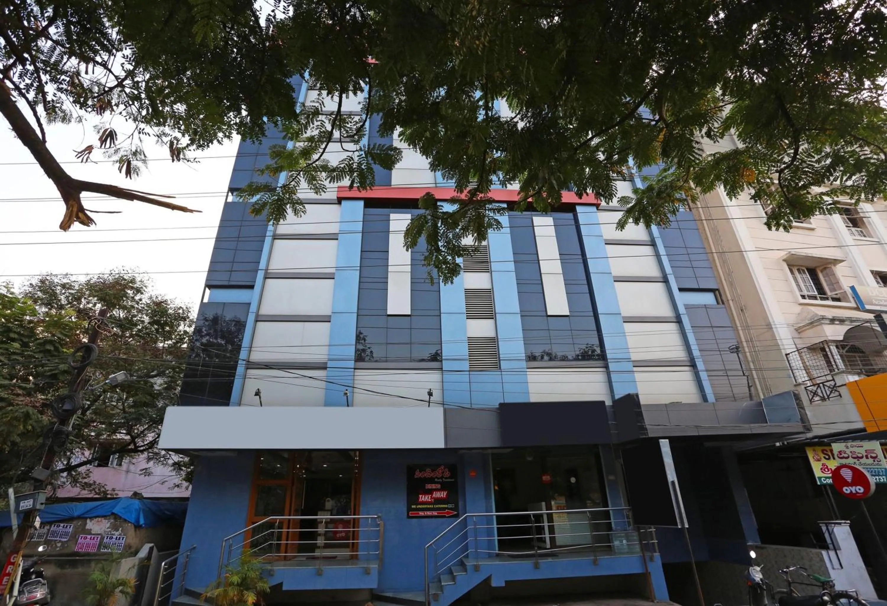Facade/entrance in Hotel O Saraswathi Residency Near SR Nagar Metro Station