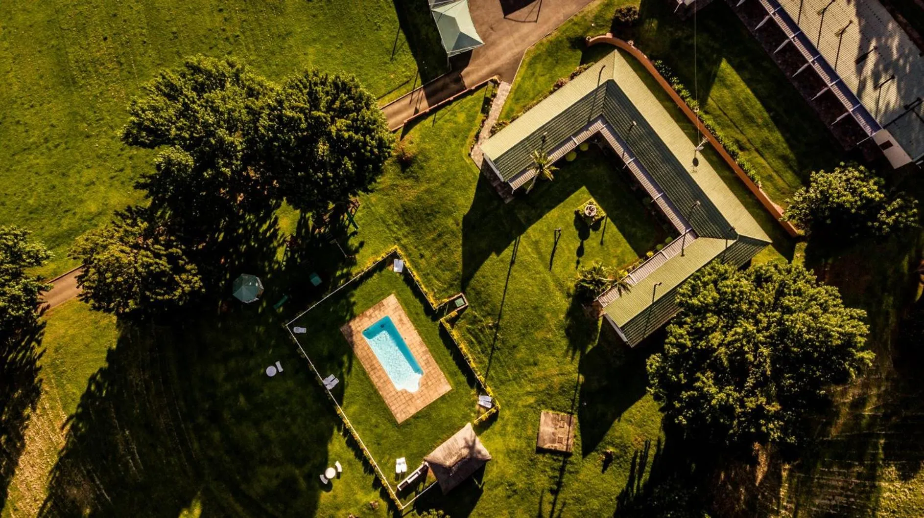 Bird's eye view in St Ives Lodge