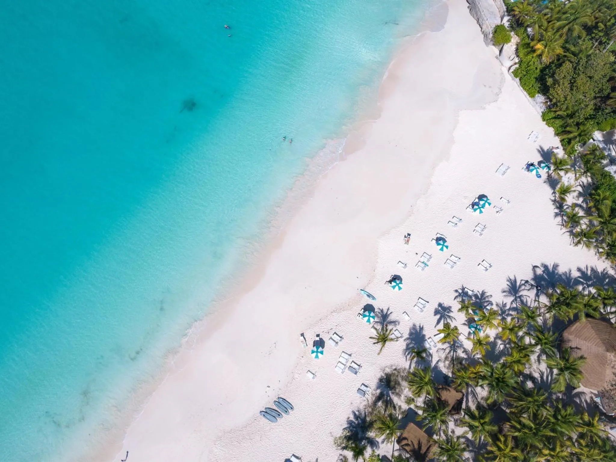 Beach in The Island House