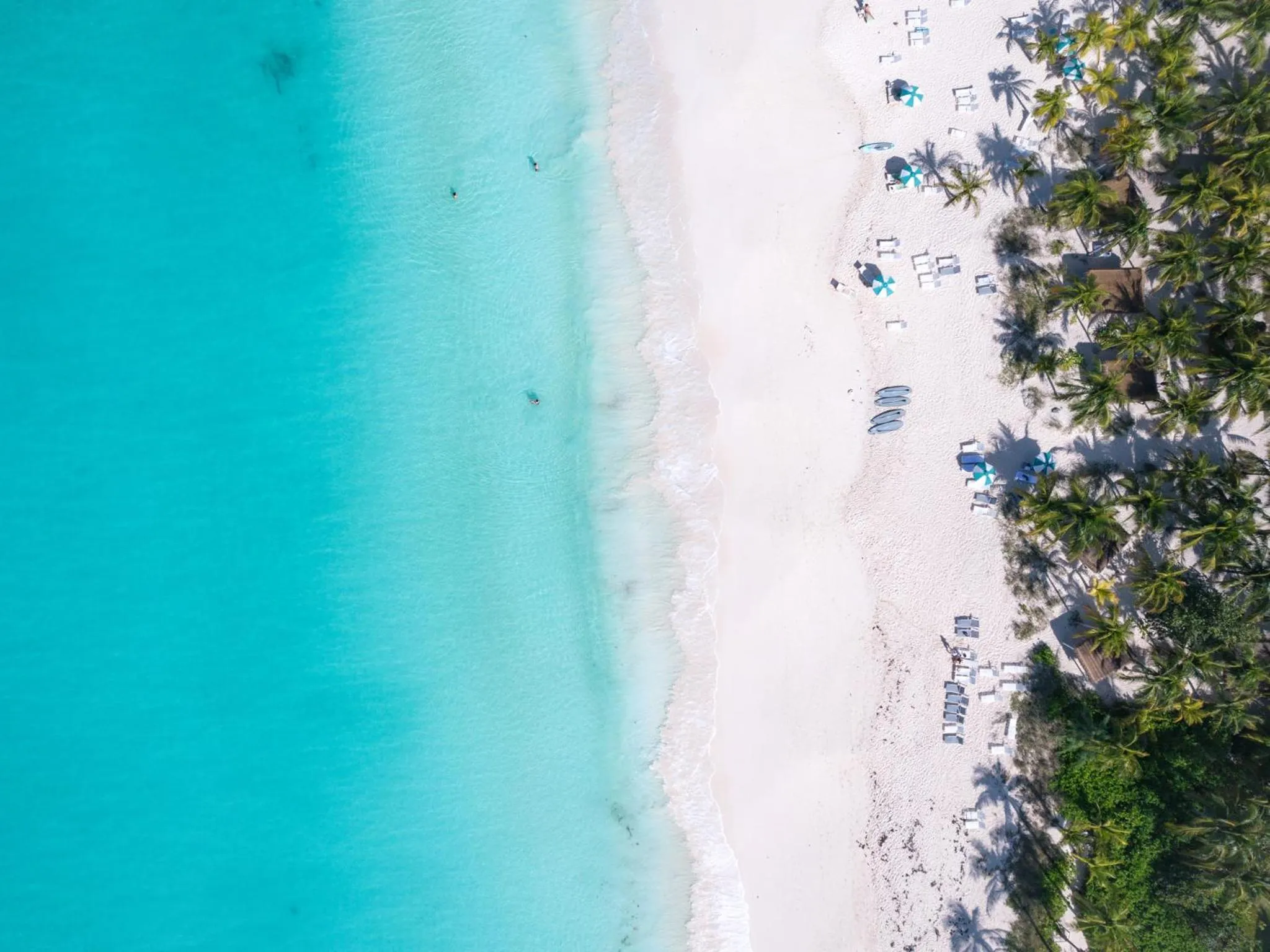 Beach in The Island House