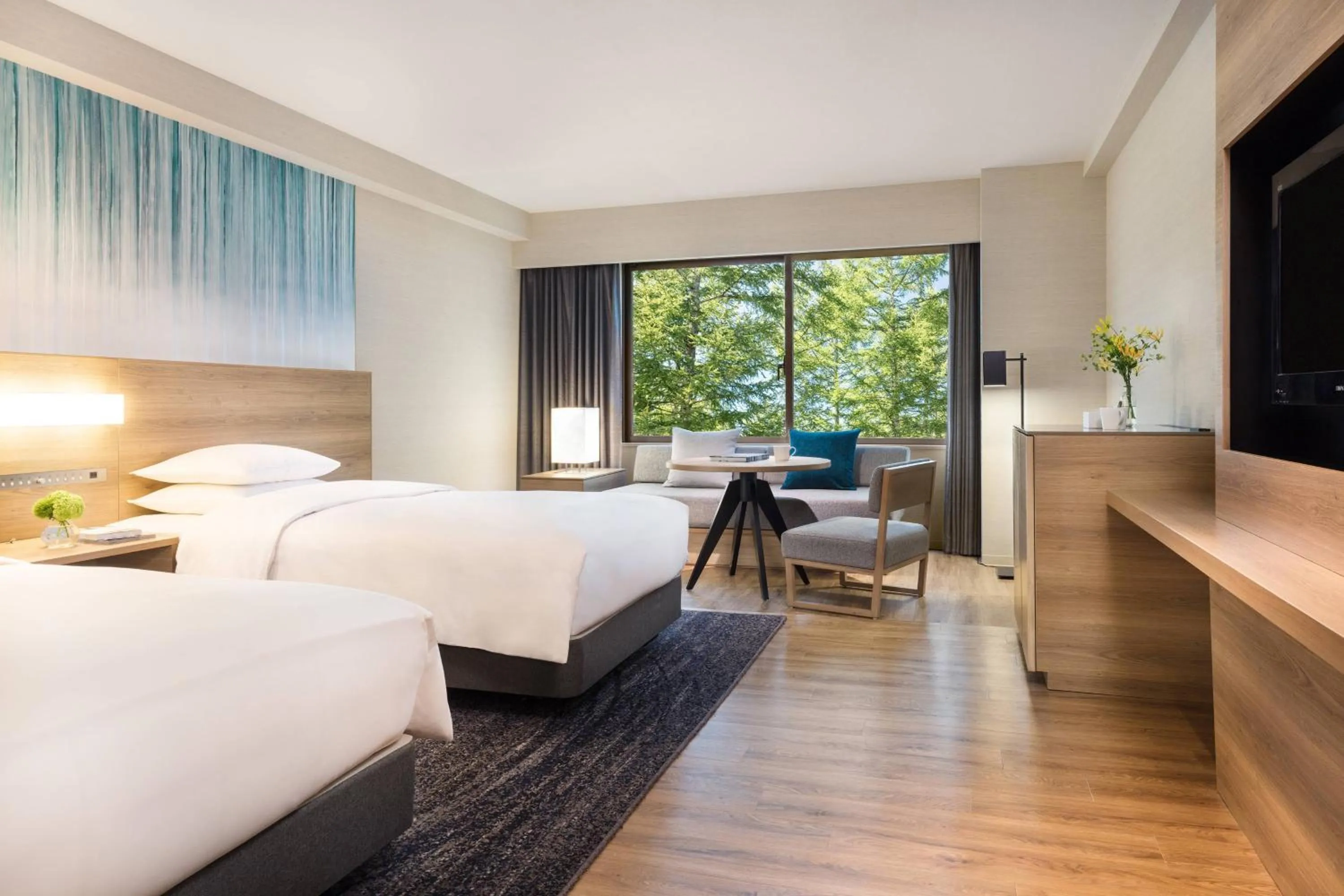 Photo of the whole room, Bed in Fuji Marriott Hotel Lake Yamanaka