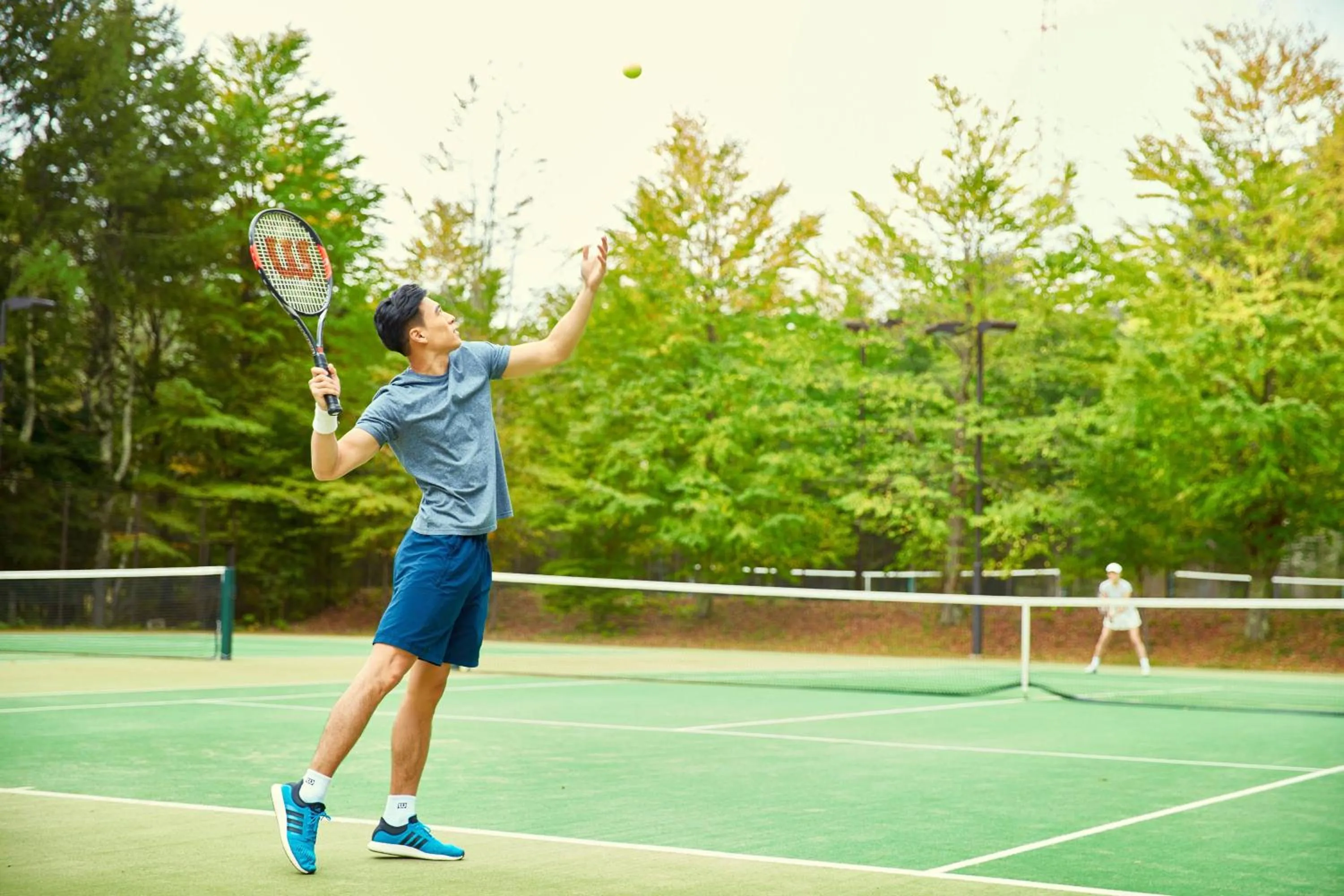 Tennis court in Fuji Marriott Hotel Lake Yamanaka