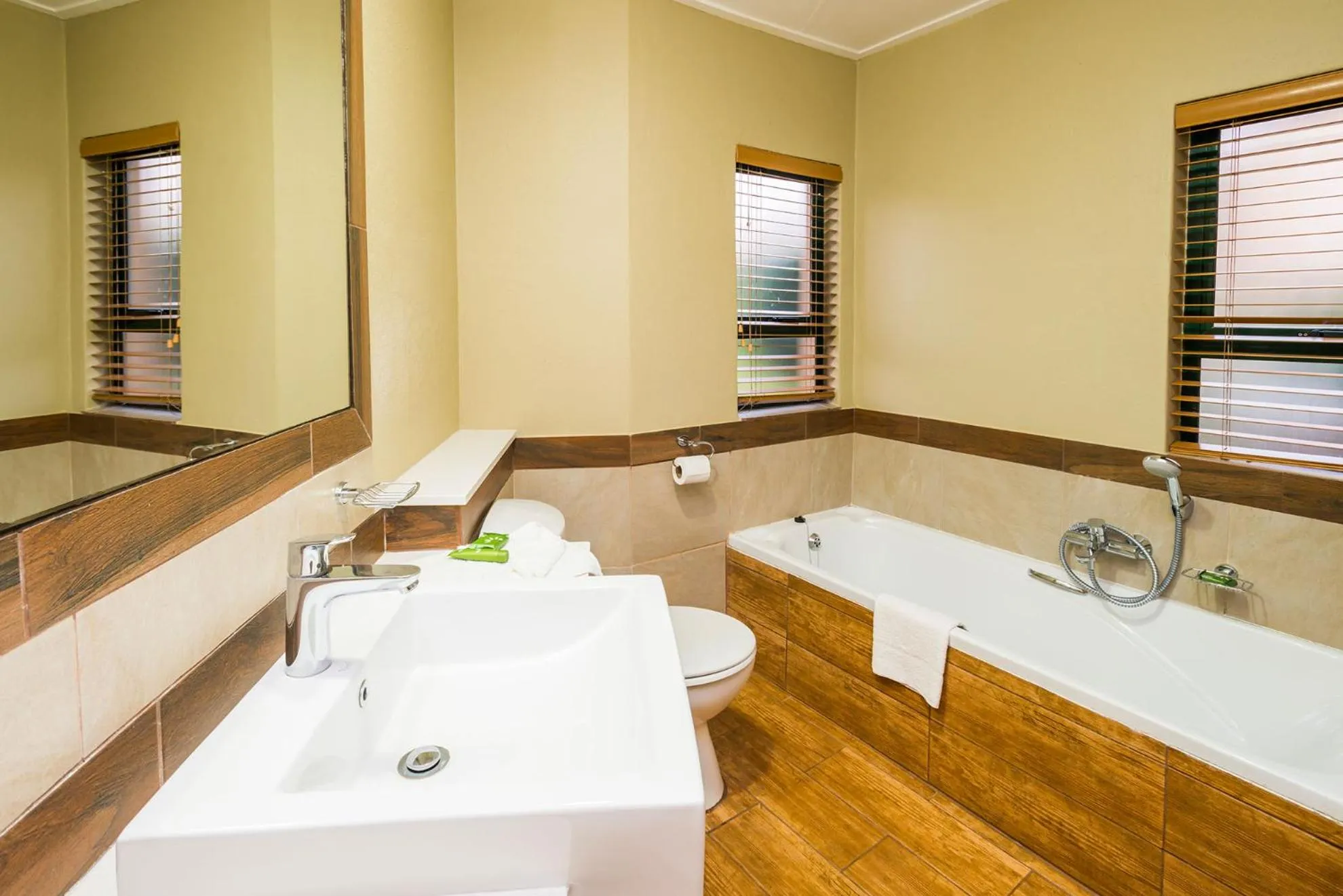 Shower in aha Alpine Heath Resort