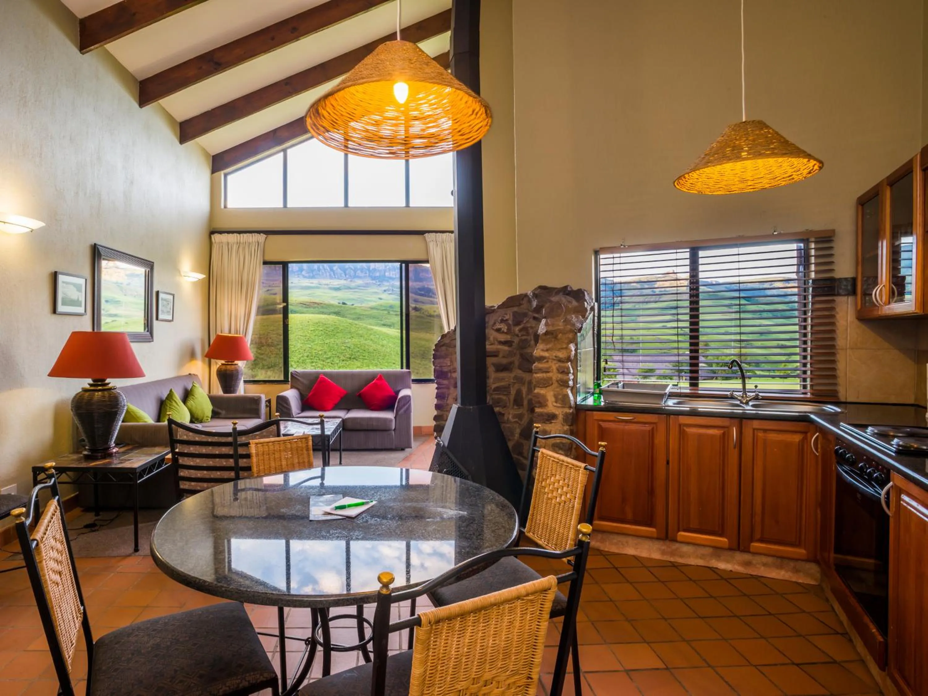 Kitchen or kitchenette in aha Alpine Heath Resort