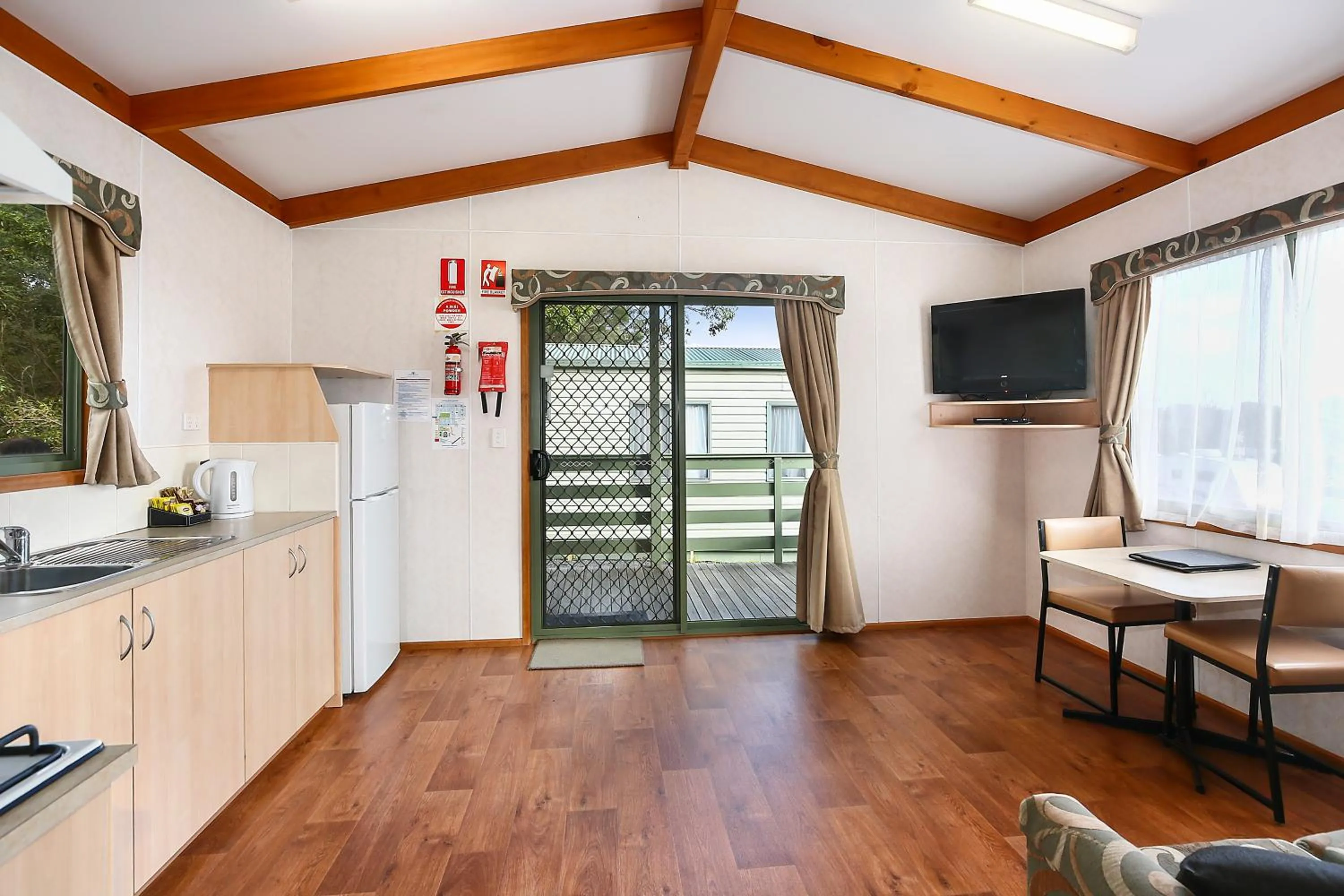 Living room in Enclave at Healesville Holiday Park
