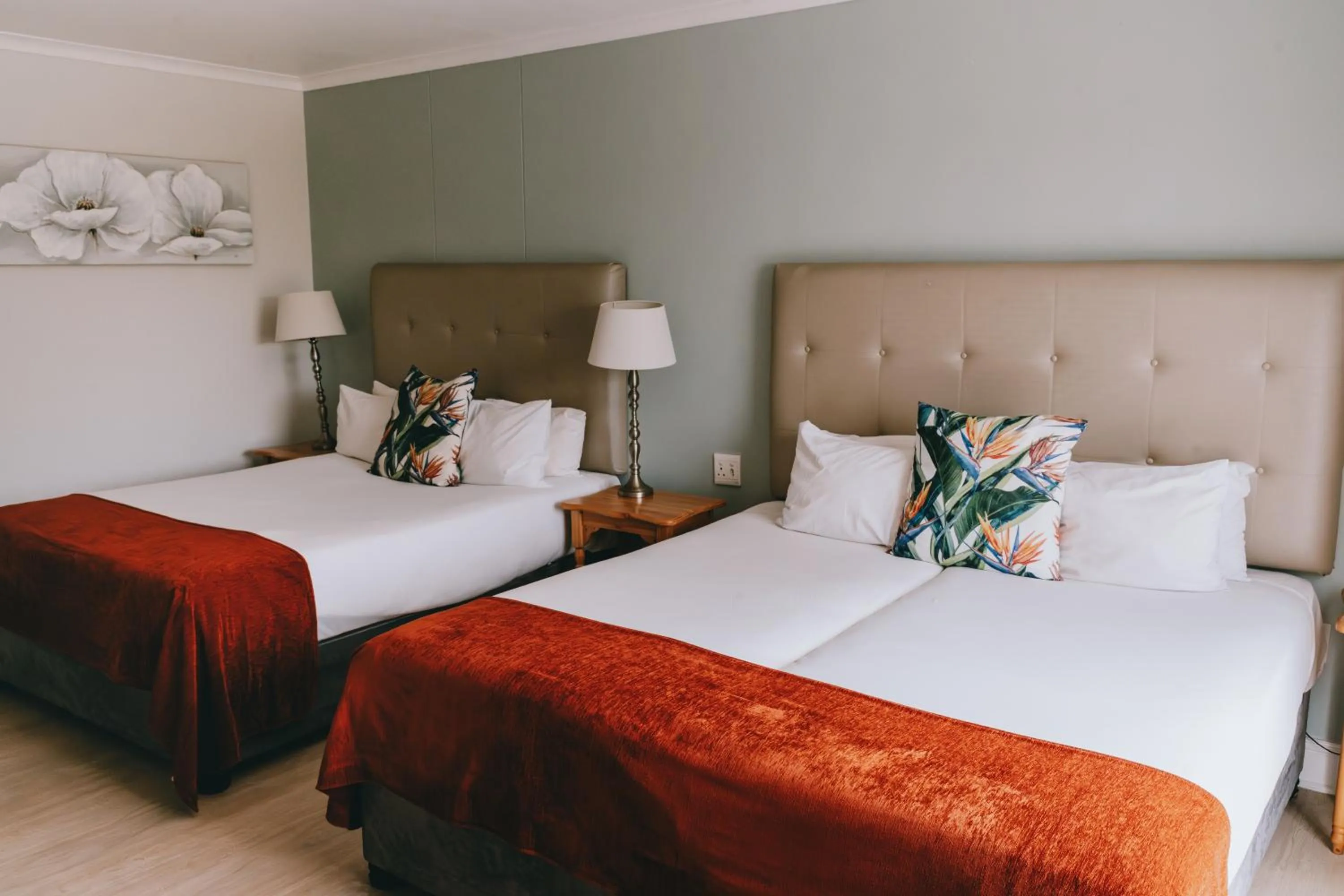 Bed in The Riverside Hotel