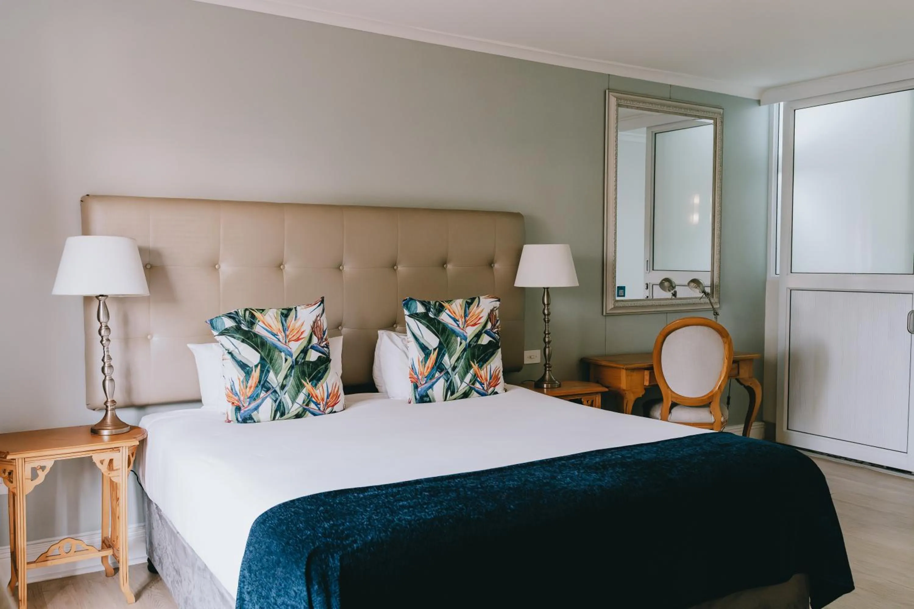 Bed in The Riverside Hotel