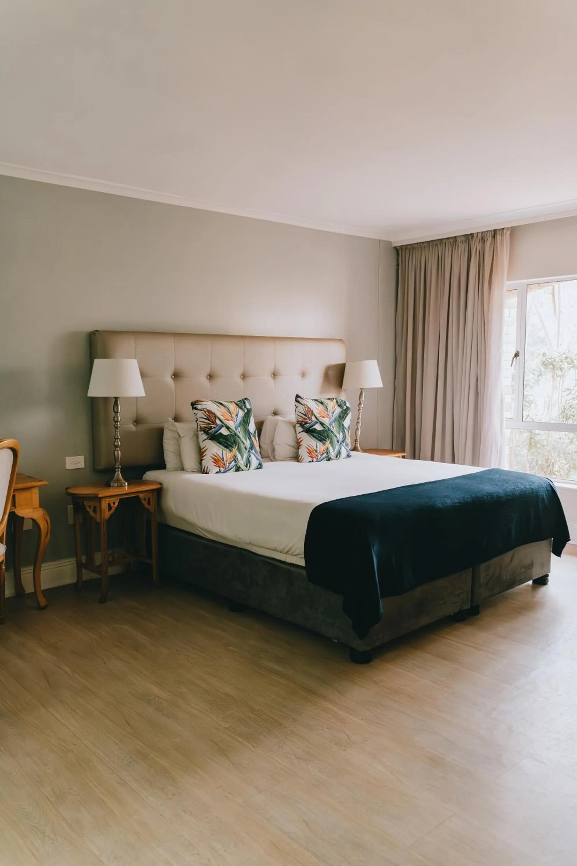 Bed in The Riverside Hotel