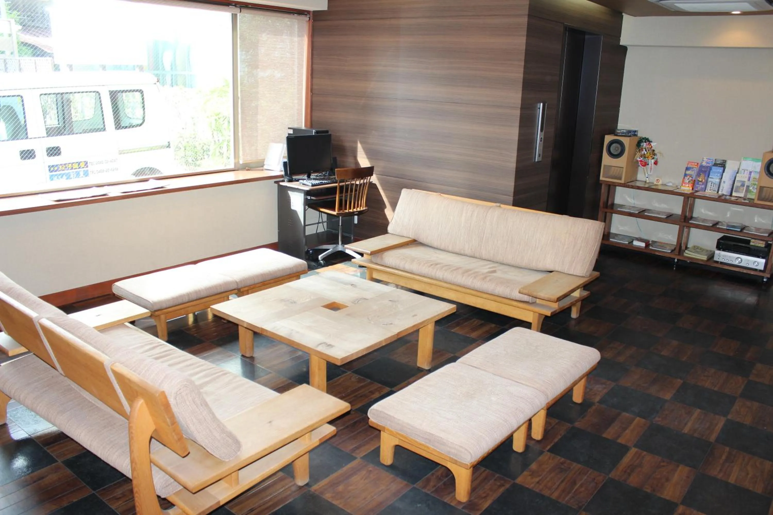 Lobby or reception in Hotel Saika