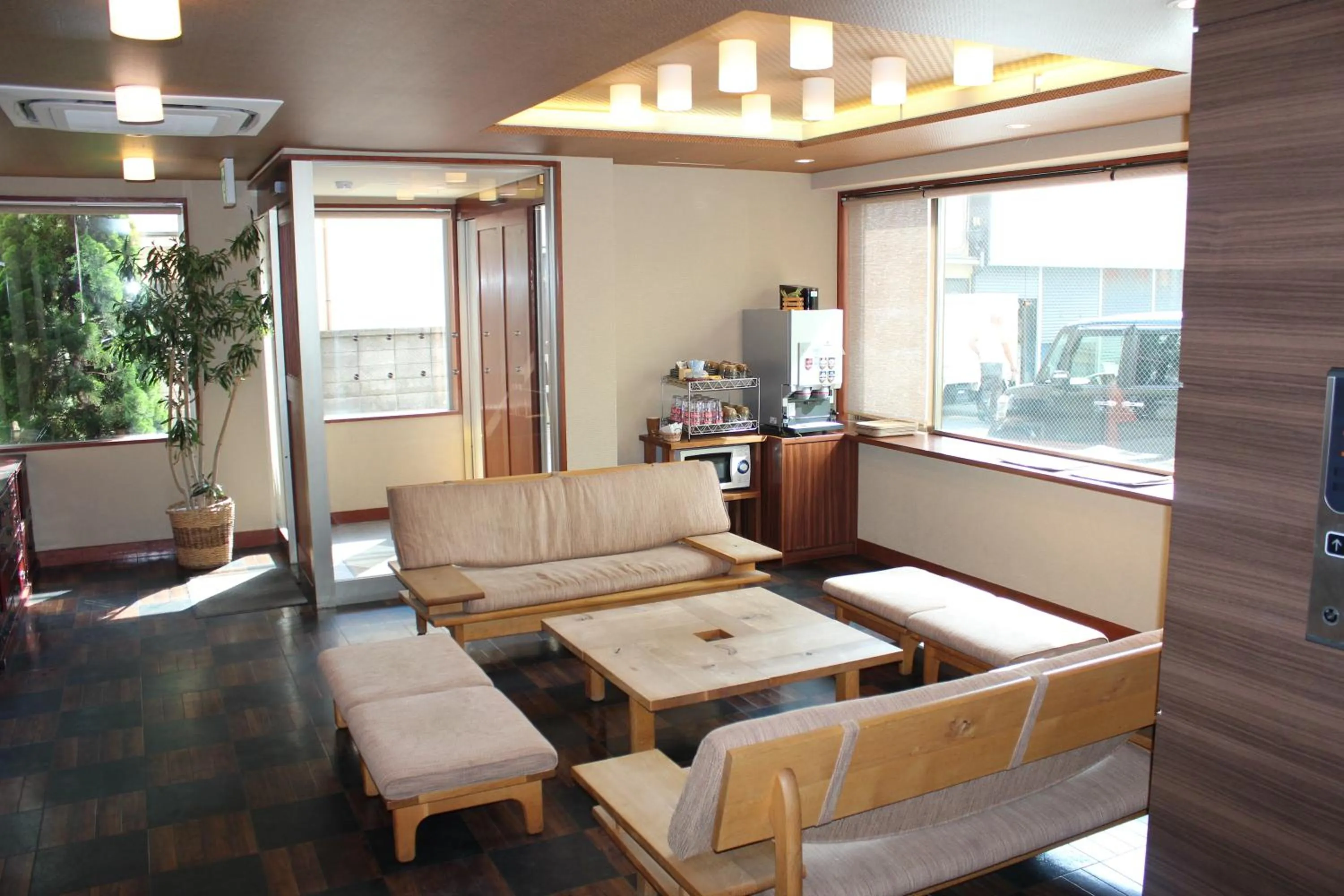 Lobby or reception in Hotel Saika