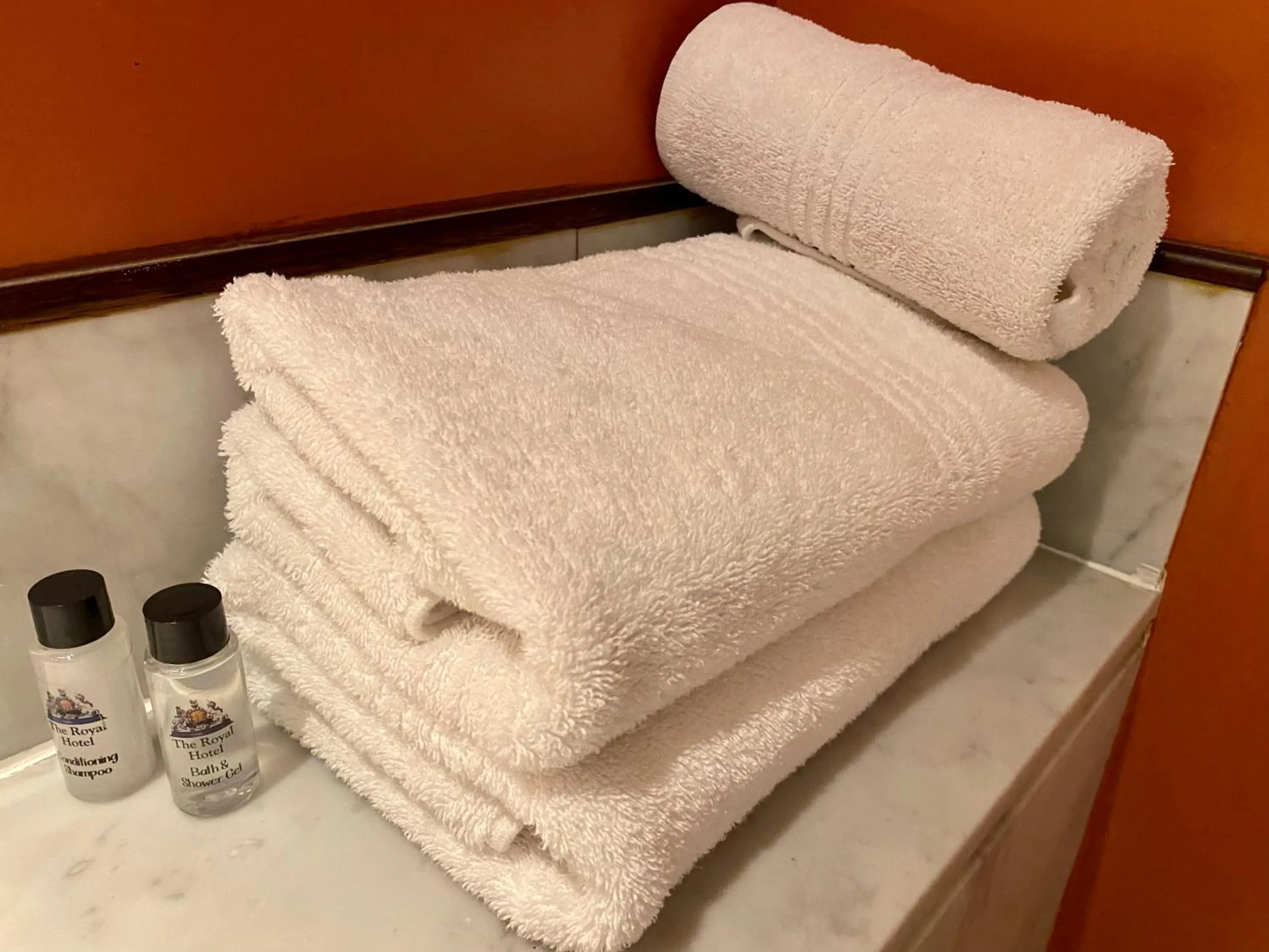 towels, Bed in The Royal Hotel by Coastlands Hotels & Resorts