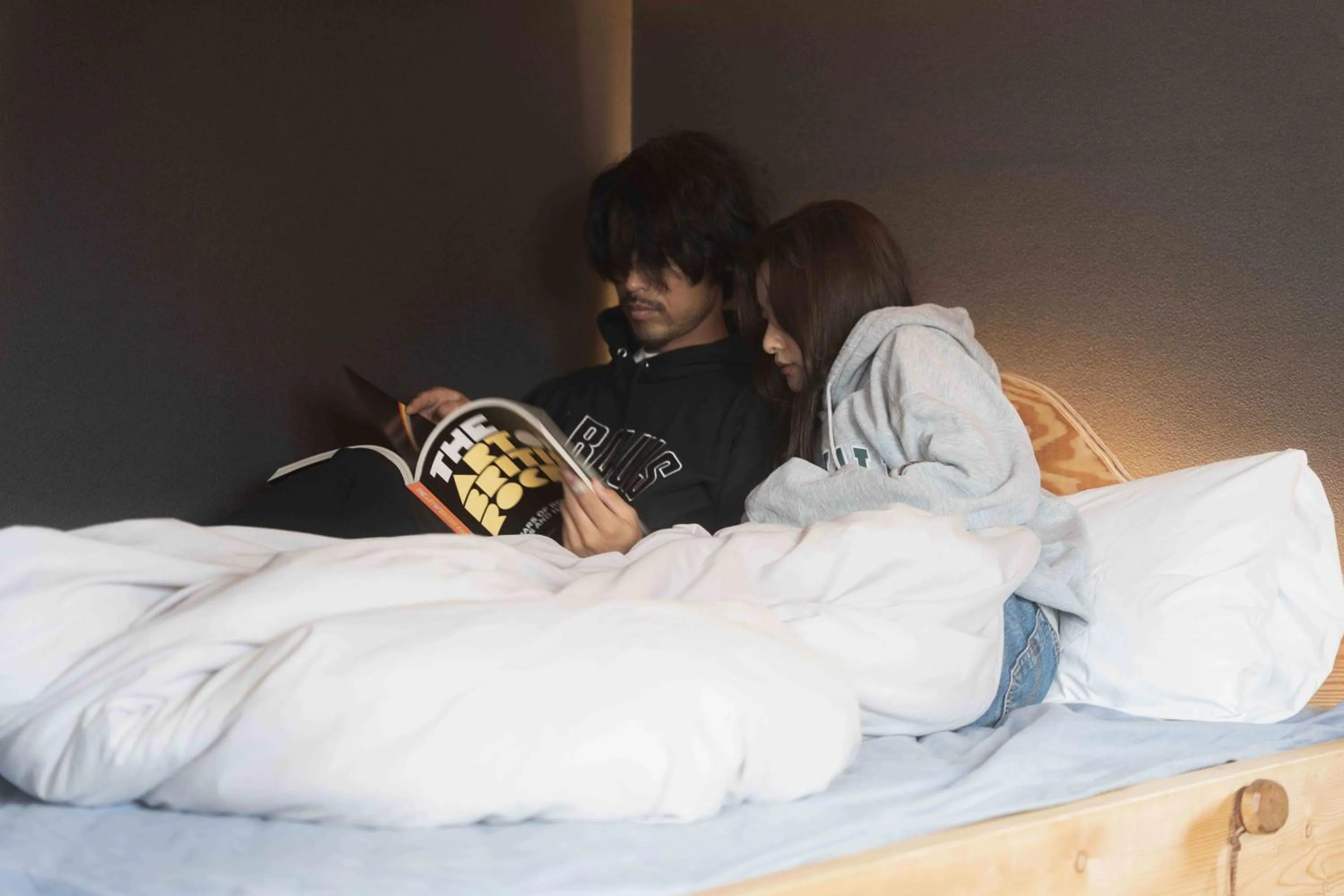 Bed in Traditional Apartment Takamatsu Guesthouse