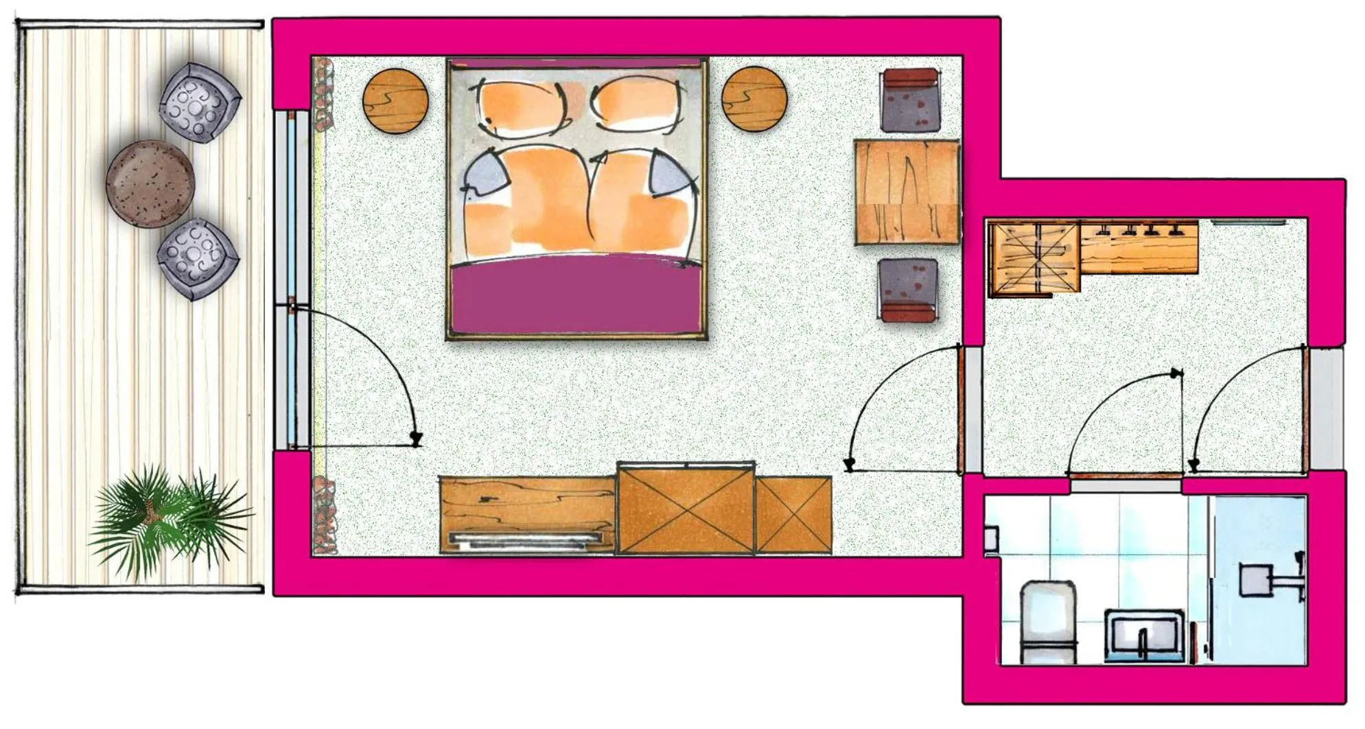 Floor plan in smartHOTEL