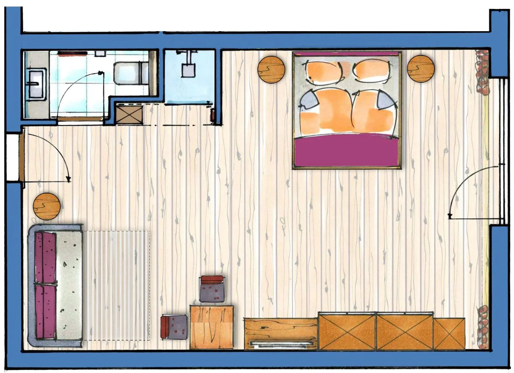 Floor plan in smartHOTEL