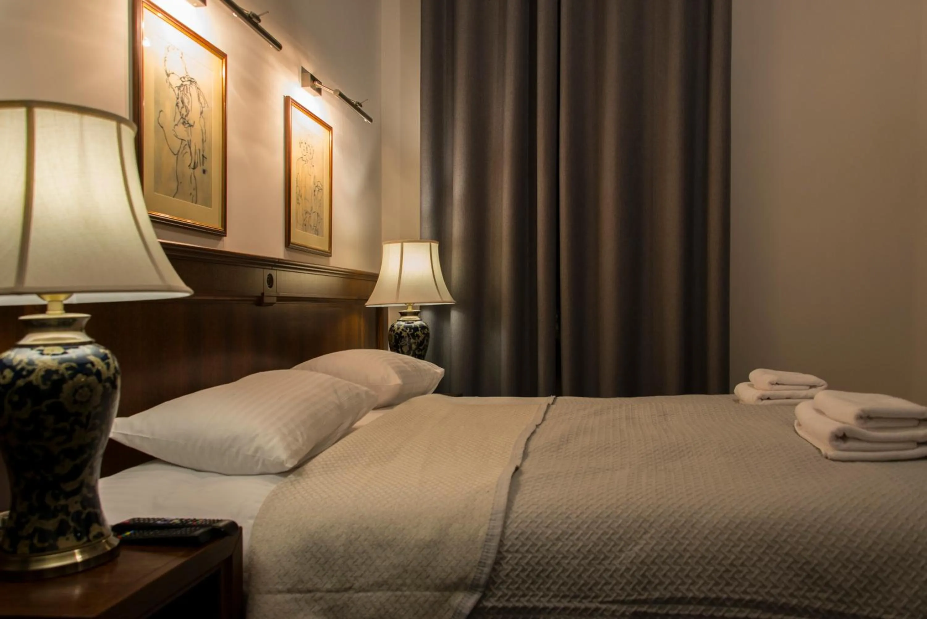 Bedroom, Bed in Hotel Retro B.A. Zientarski