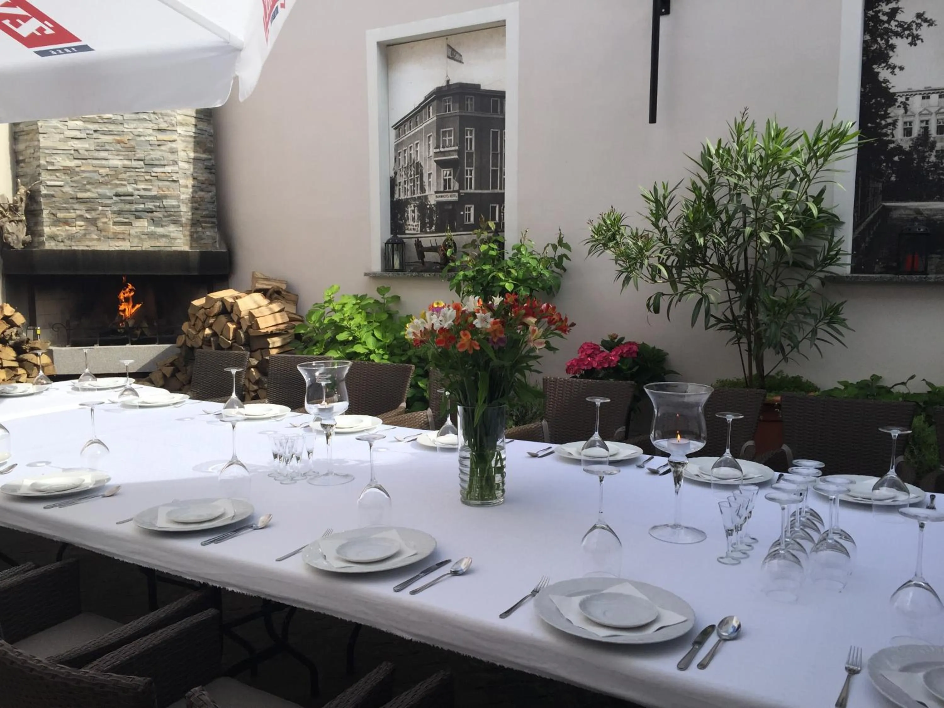 Patio in Hotel Retro B.A. Zientarski