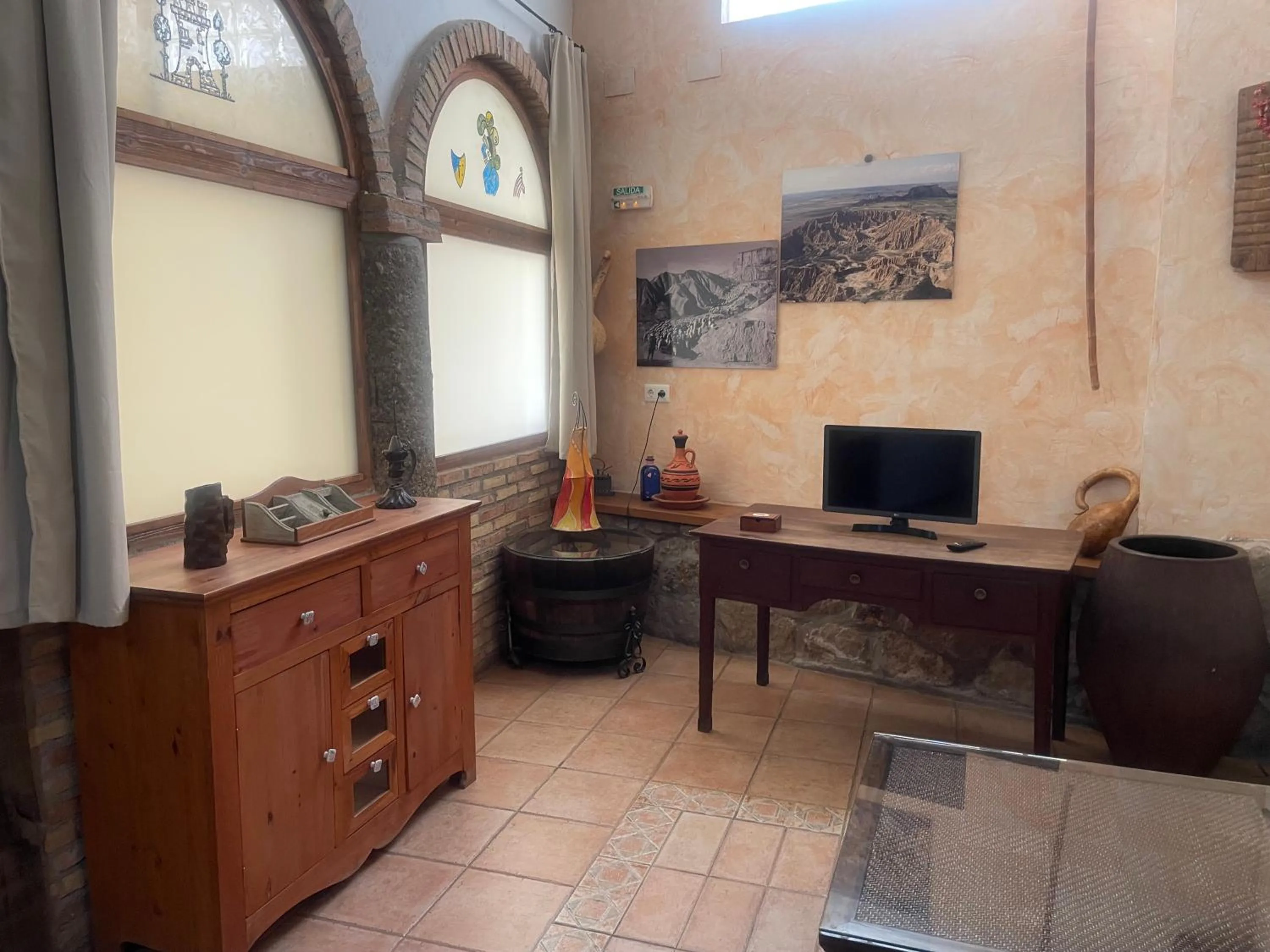 Living room in Casa Rural "La Bardena Blanca I "