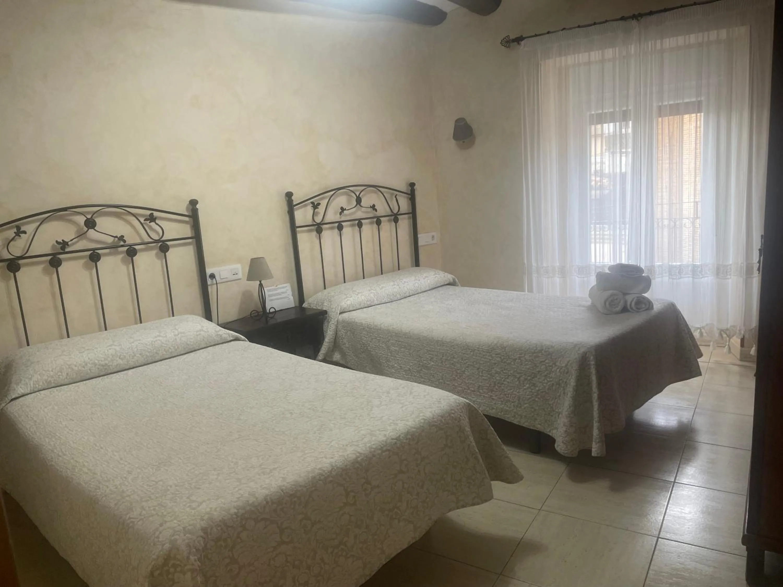 Bedroom, Bed in Casa Rural "La Bardena Blanca I "