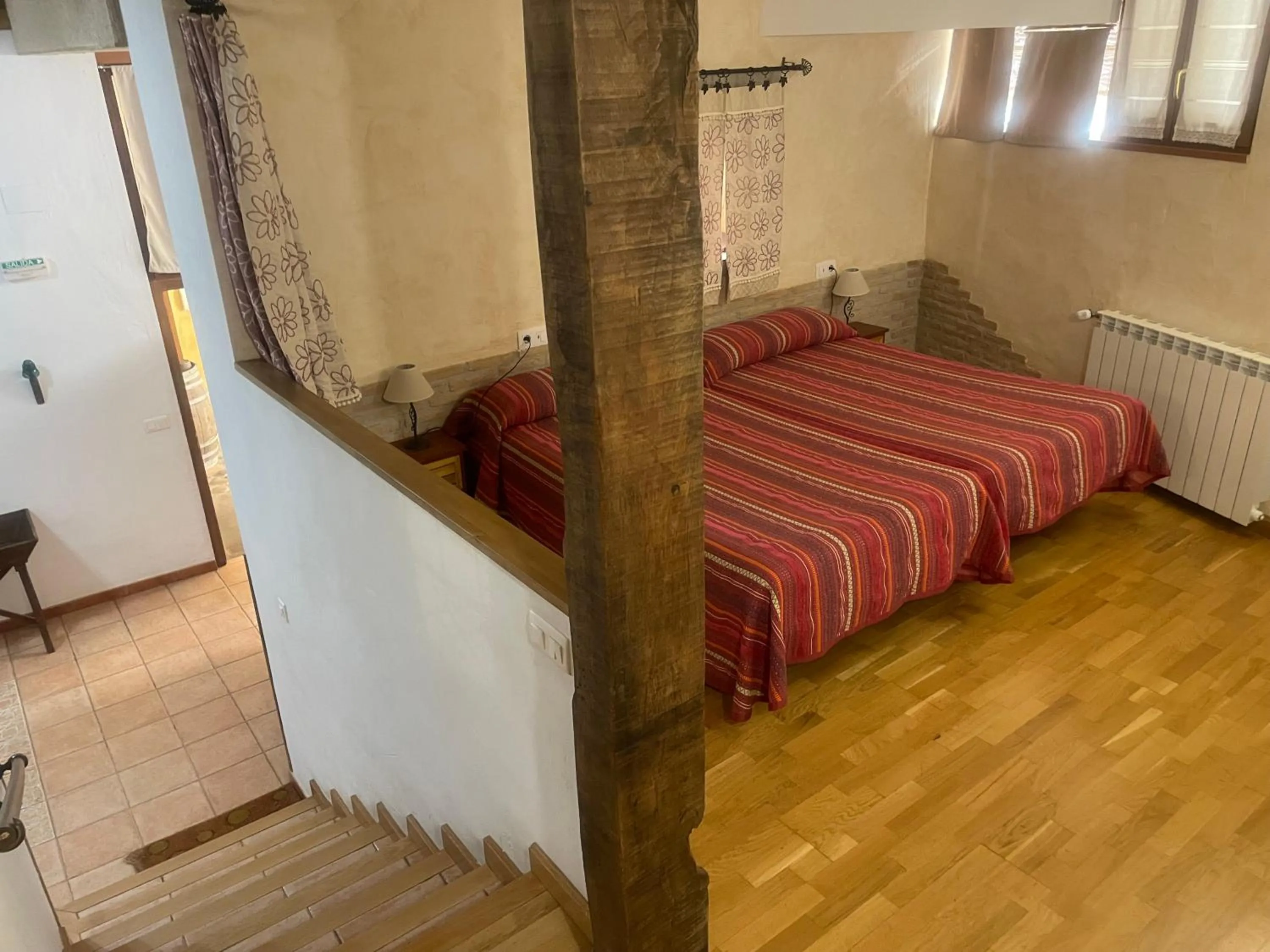 Photo of the whole room, Bed in Casa Rural "La Bardena Blanca I "