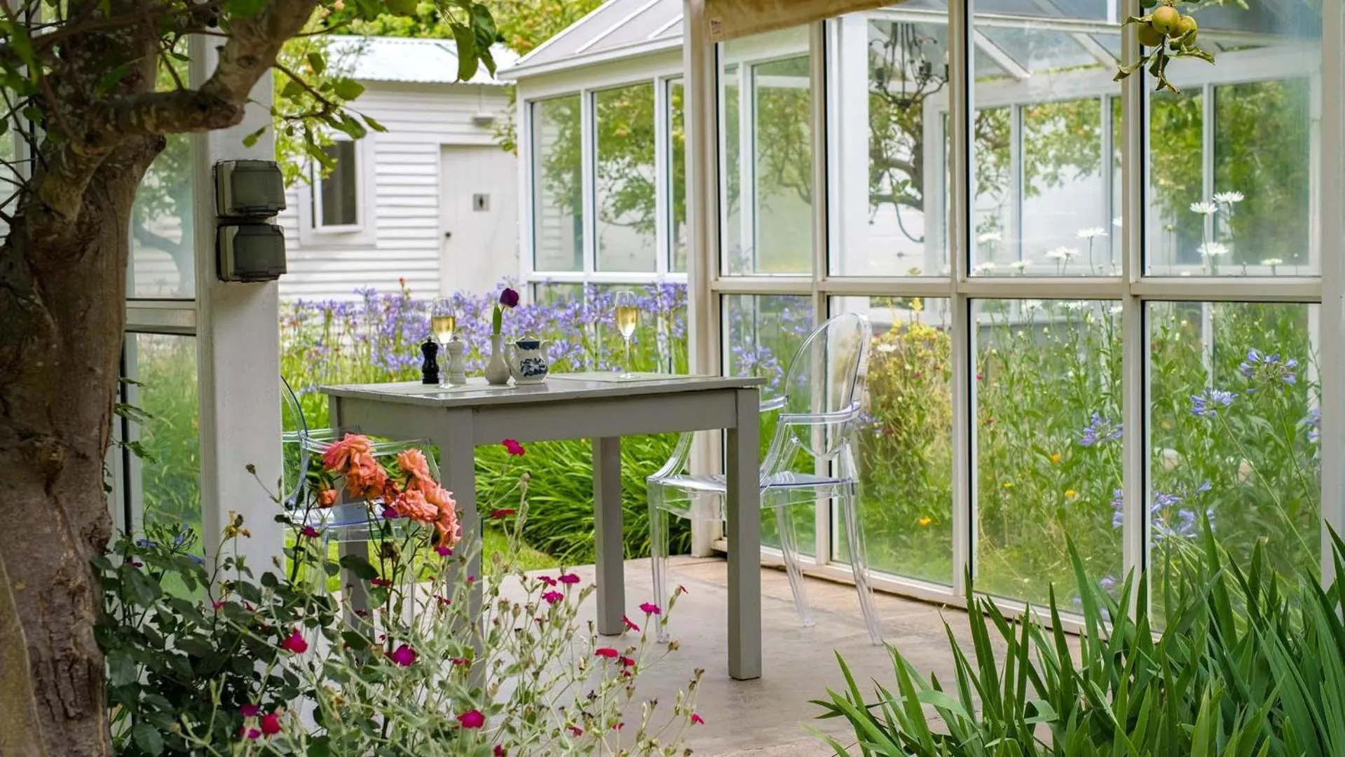 Patio in Le Franschhoek Hotel & Spa by Dream Resorts