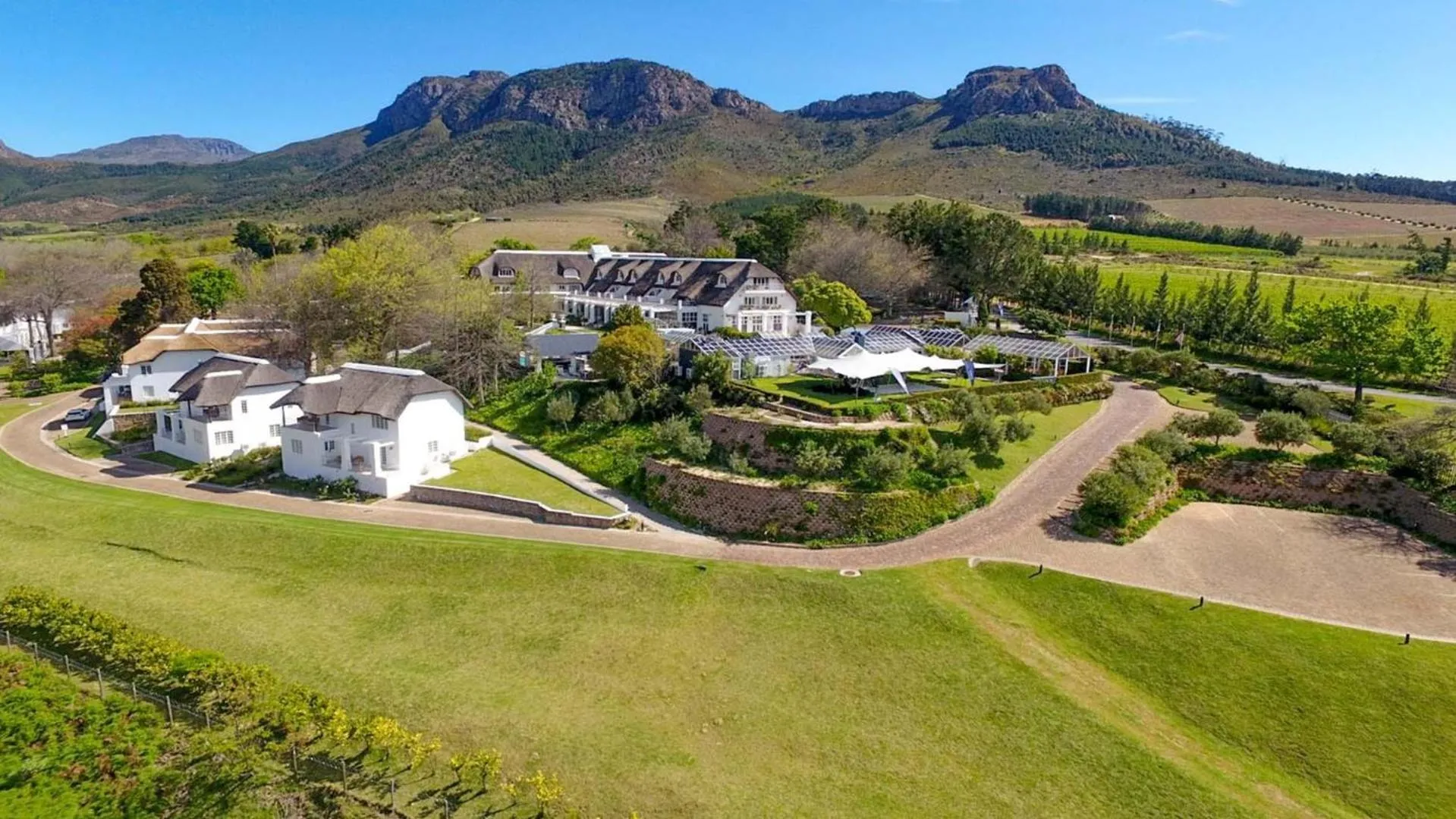Property building in Le Franschhoek Hotel & Spa by Dream Resorts