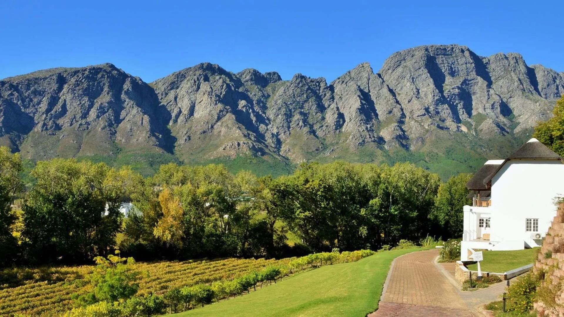 Property building in Le Franschhoek Hotel & Spa by Dream Resorts