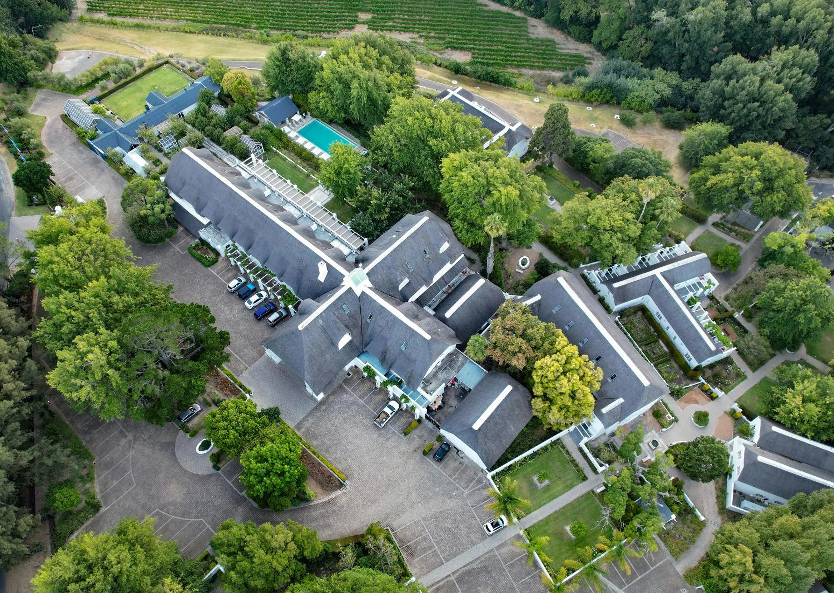 Property building in Le Franschhoek Hotel & Spa by Dream Resorts