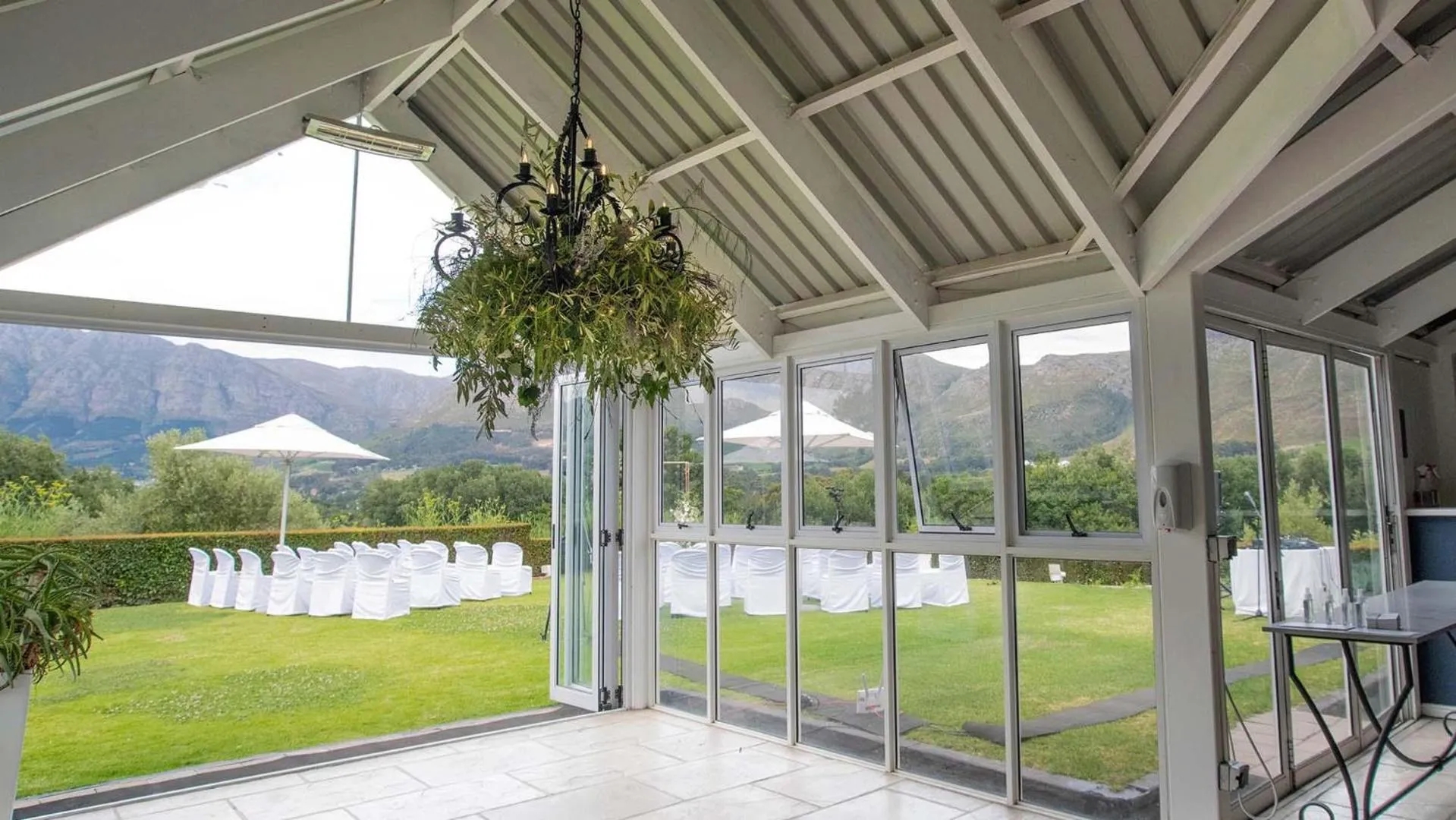Patio in Le Franschhoek Hotel & Spa by Dream Resorts
