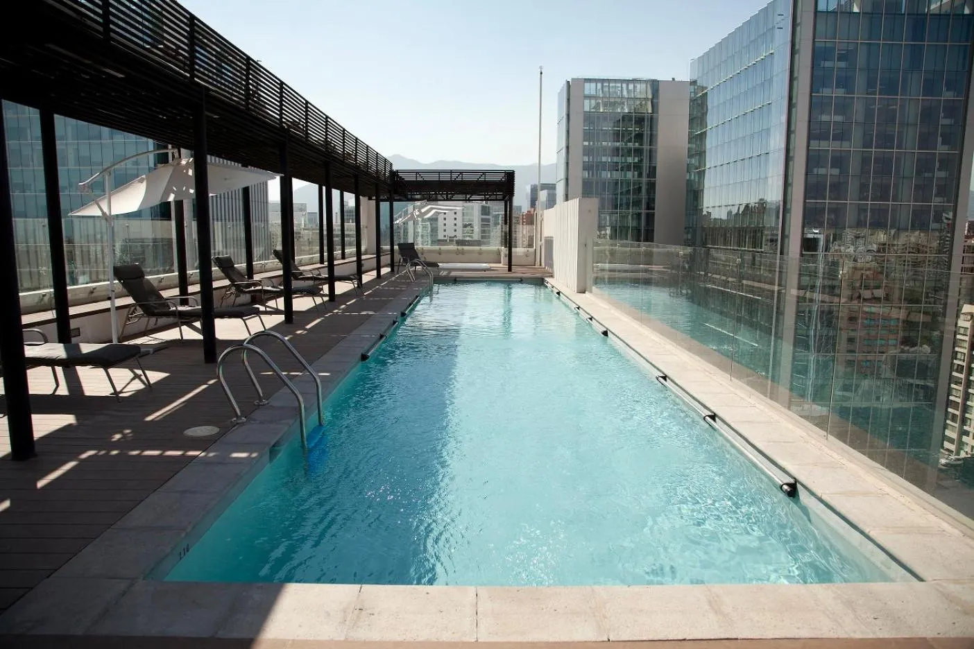 Swimming pool in Sunset Aparts