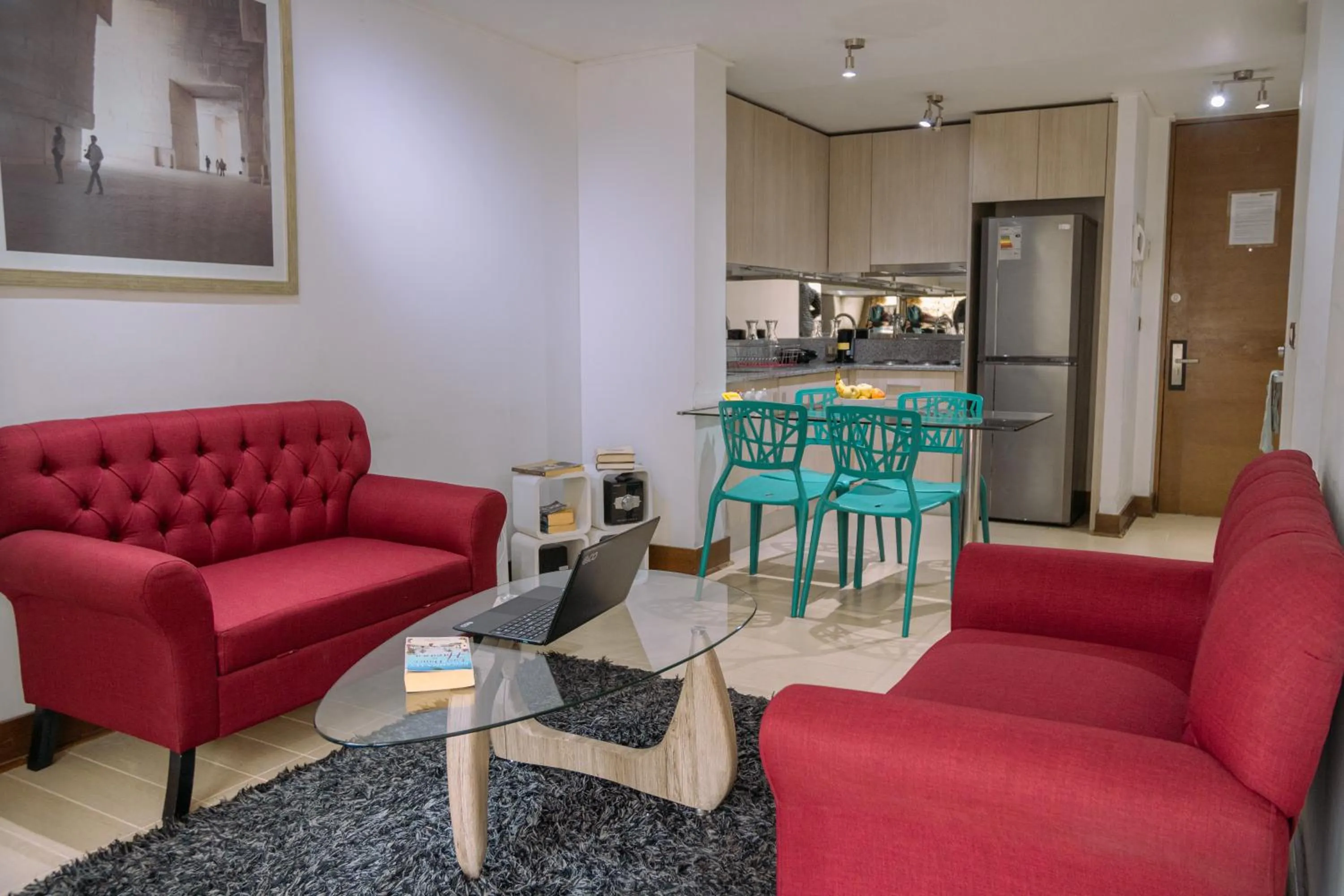 Living room in Sunset Aparts