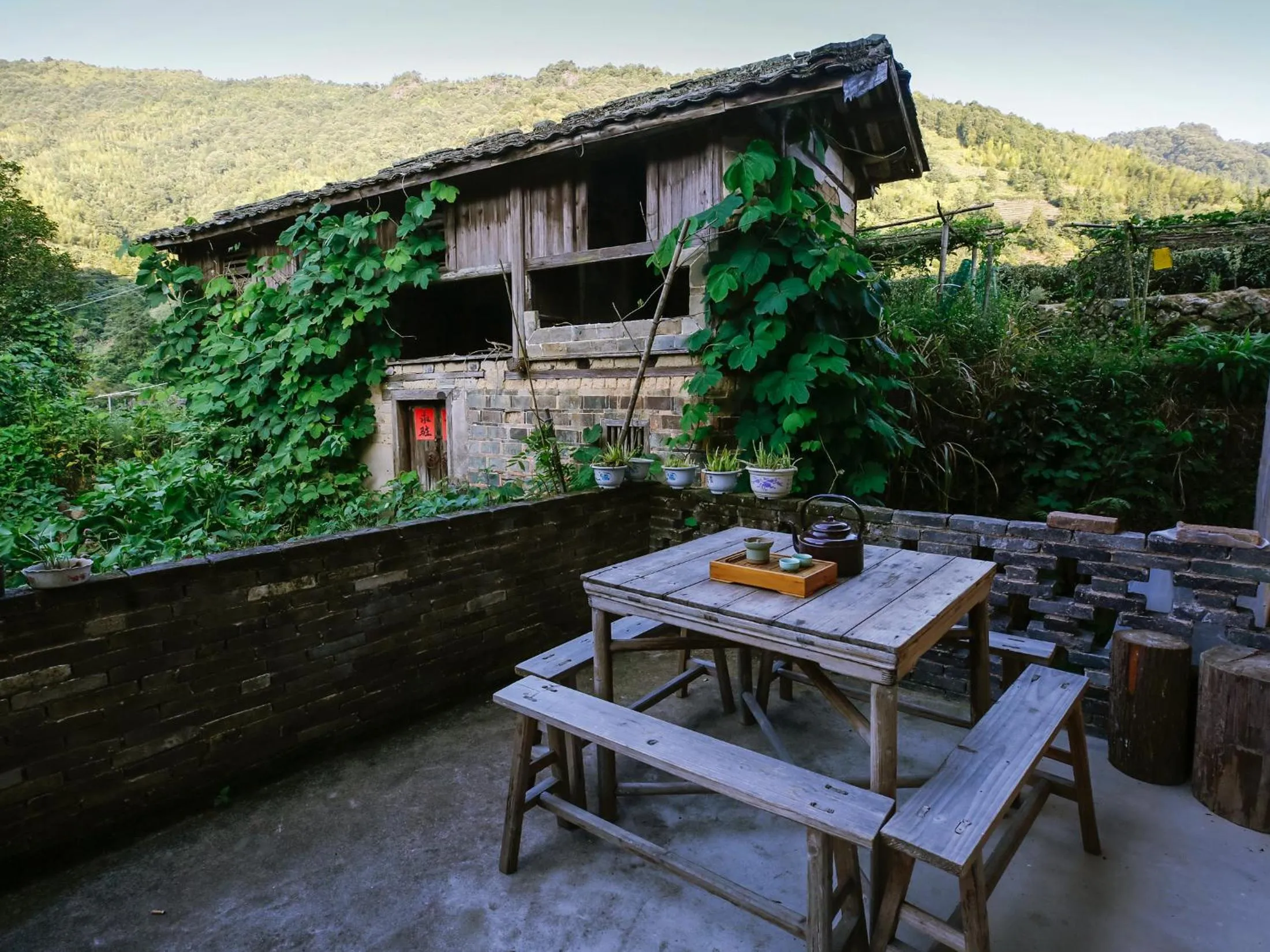 Balcony/Terrace in Tulou Herongzhuang Inn