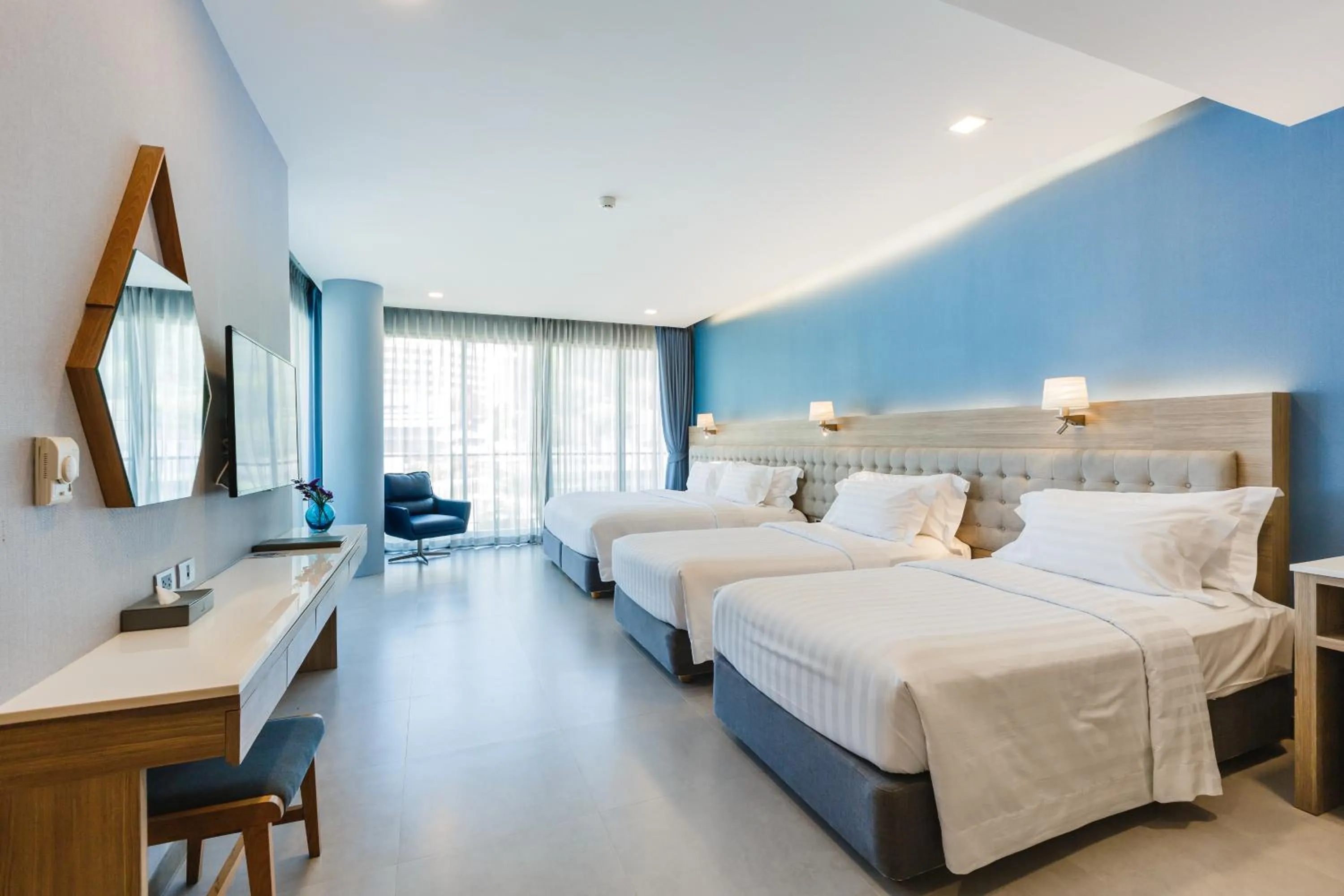 Bed in BlueSotel Krabi AoNang Beach