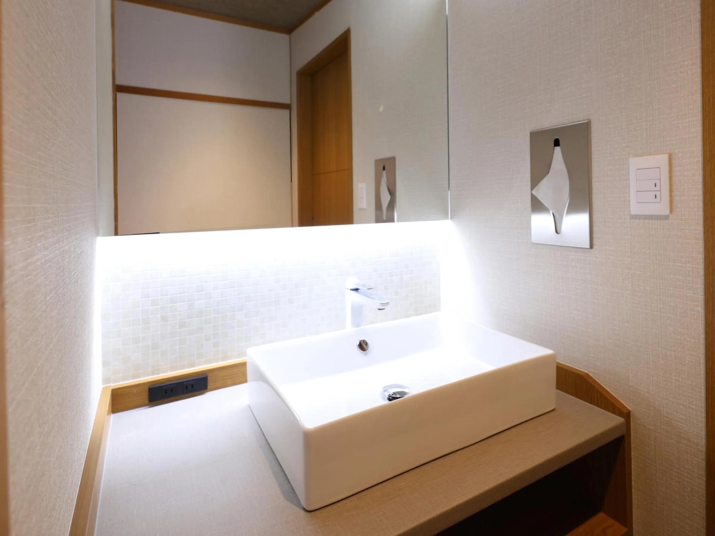 Photo of the whole room, Bed in Yoshinotei