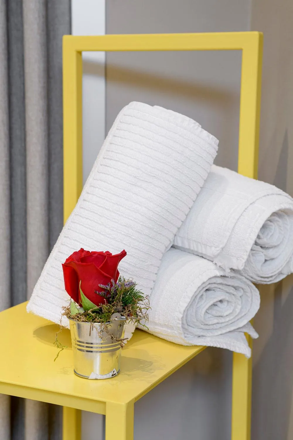 towels, Bed in Anjoy&Bleev Rooms